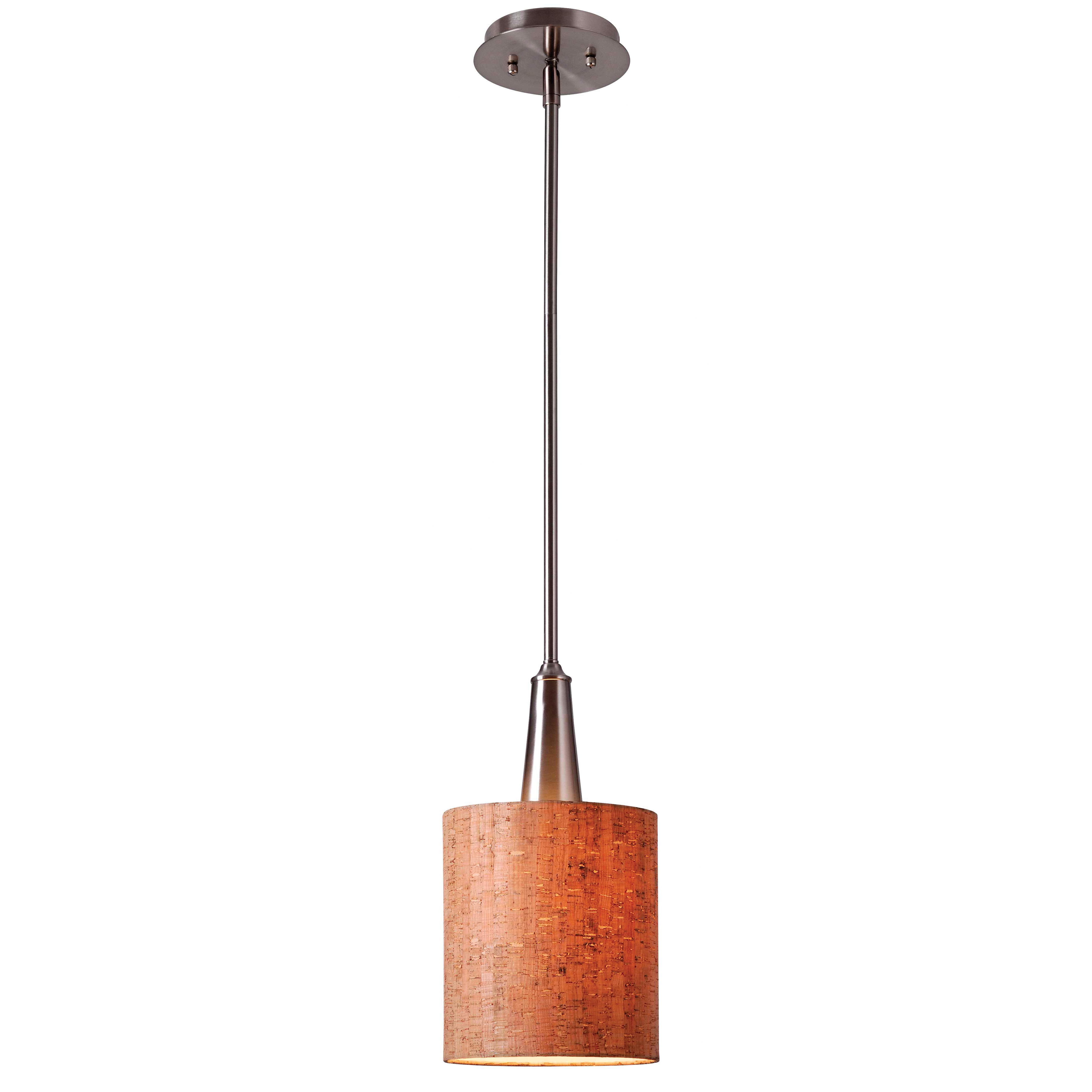Modern Wood Bamboo Pendant Lighting Allmodern Bulletin 1 Light Mini Pendant