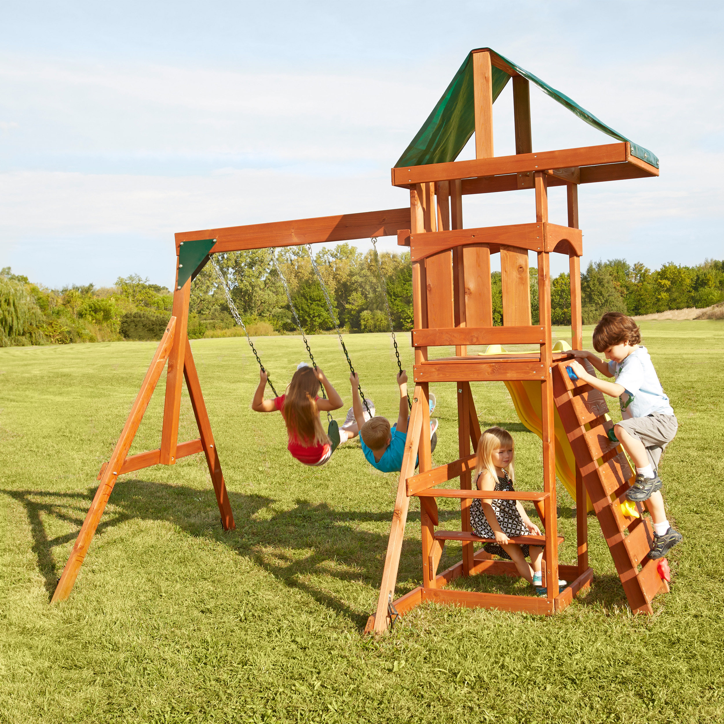 swing and slide set