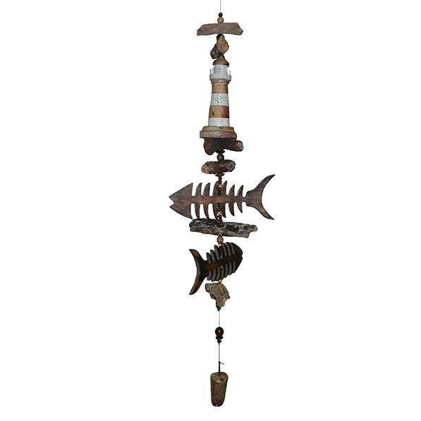 Cohasset Gifts Garden Lighthouse With Bonefish Wind Chime Wayfair Cohasset Gifts Garden Lighthouse With Bonefish Wind Chime