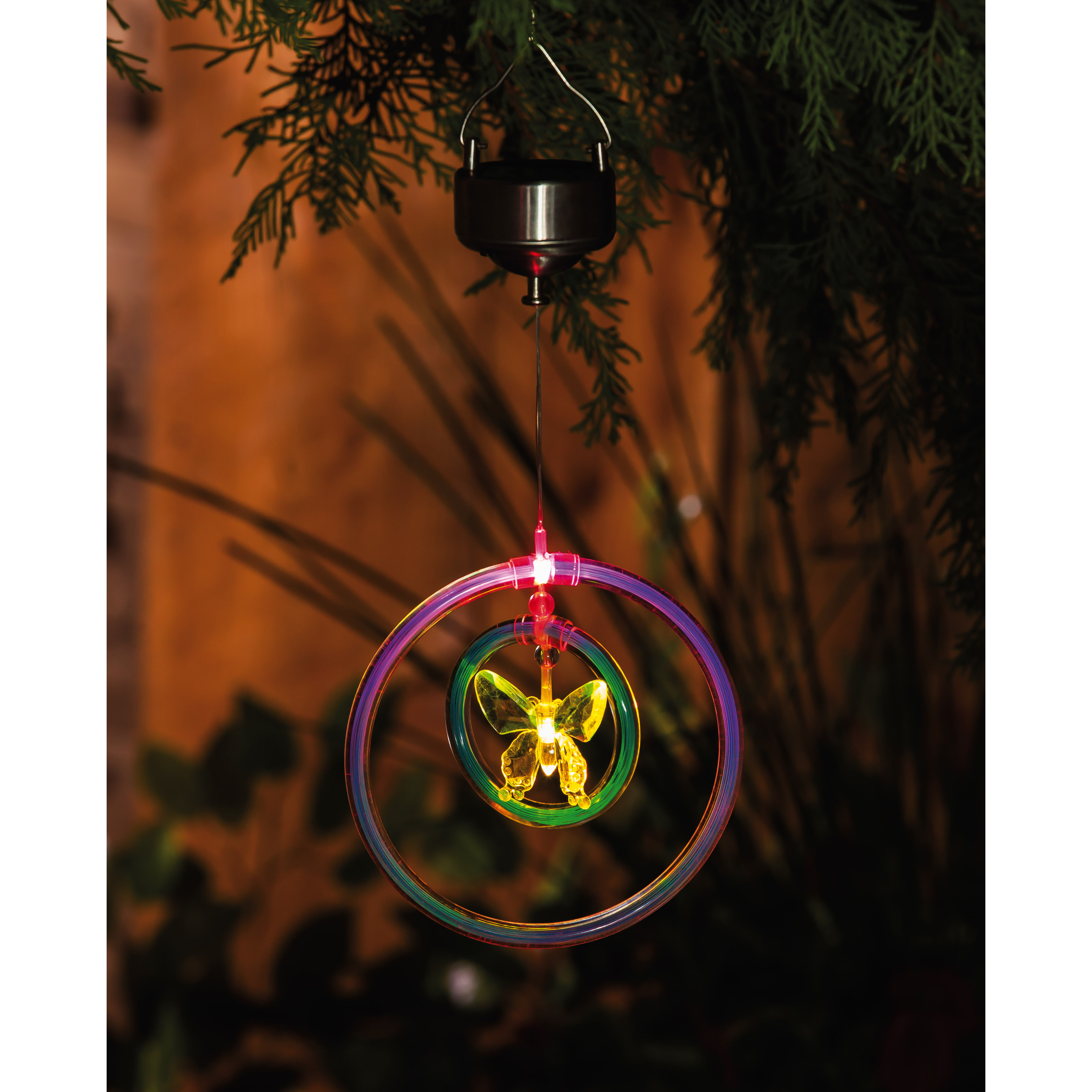 Evergreen Enterprises Inc Night Garden Lilac Erfly Mobile Evergreen Enterprises Inc Night Garden Lilac Erfly Mobile Spinner Wind Chime