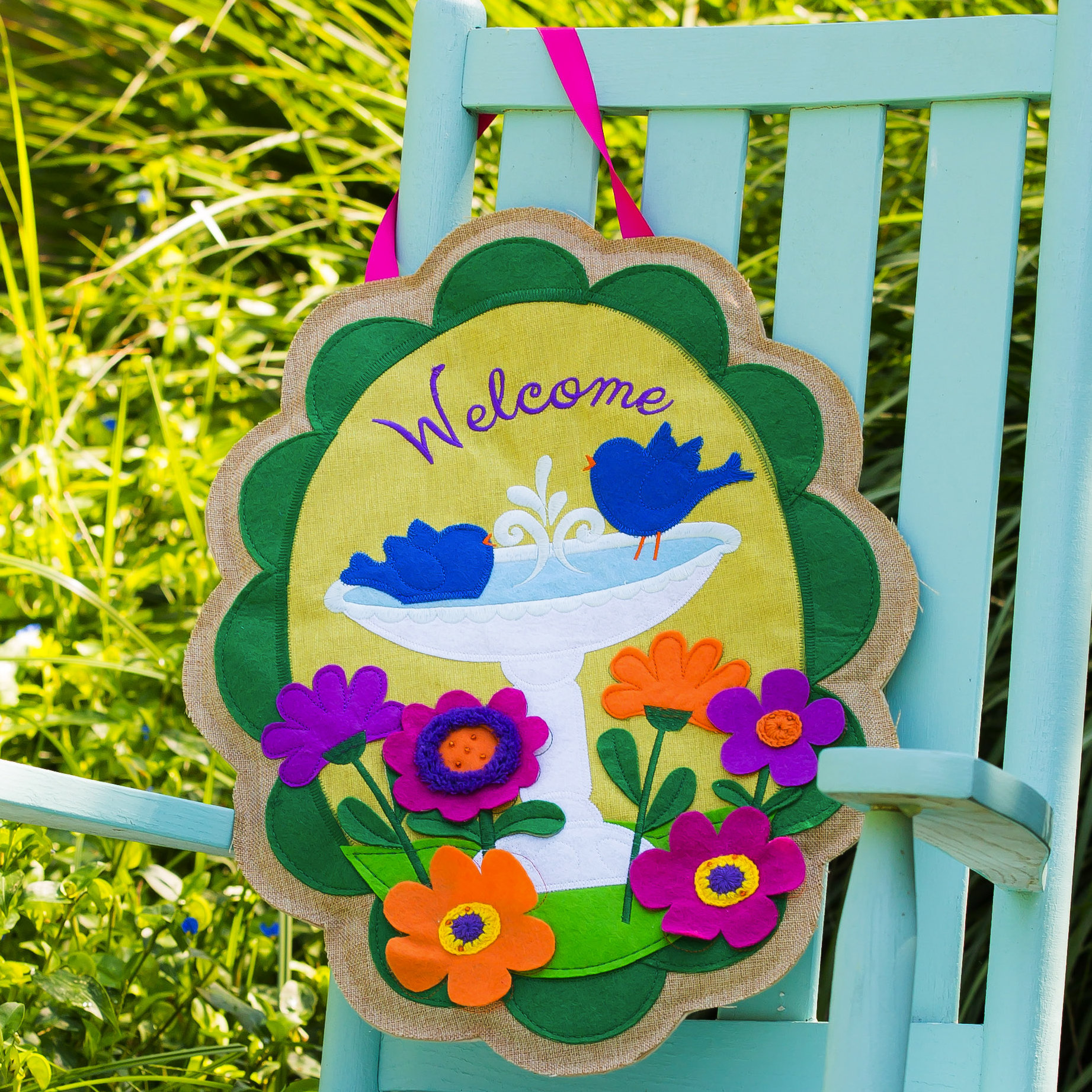 Evergreen Enterprises, Inc Mavis Bird Bath Door Hanger Wayfair