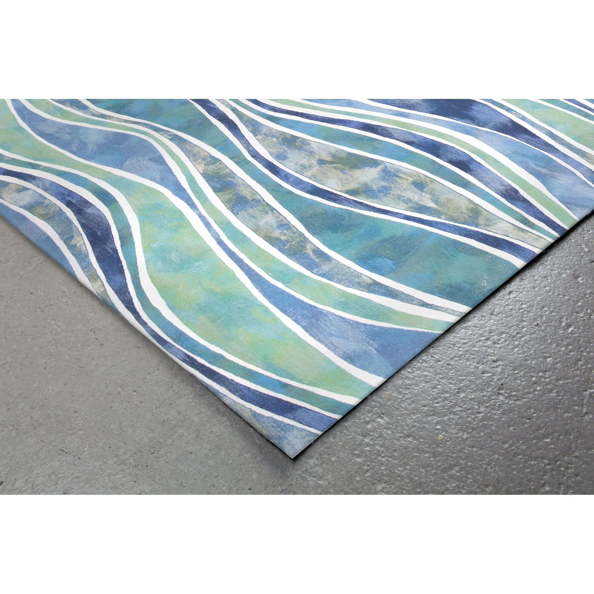 Ebern Designs Bernadine Wave Blue Area Rug & Reviews Wayfair.ca