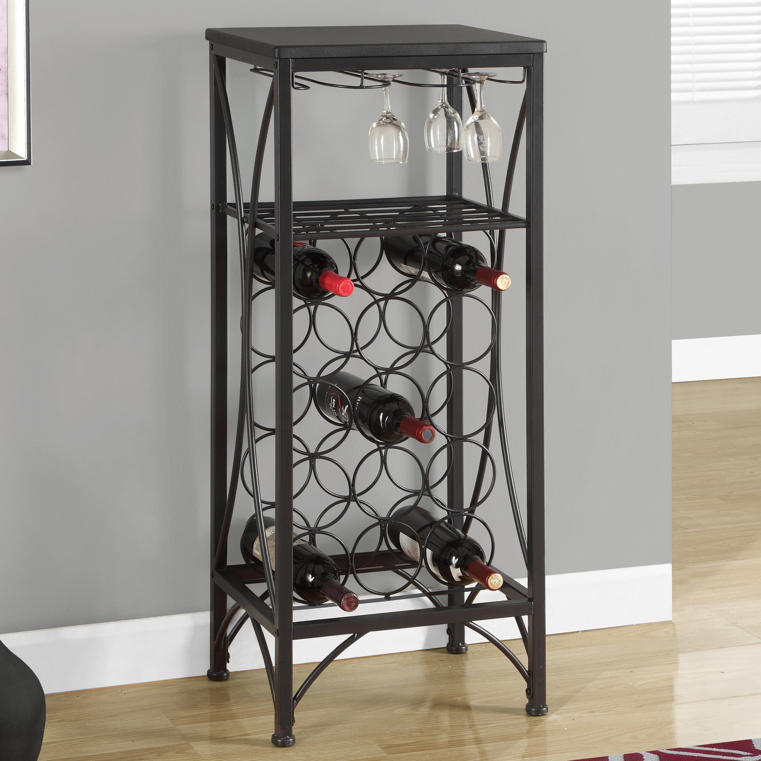 Monarch Specialties Inc. 15 Bottle Floor Wine Rack & Reviews | Wayfair