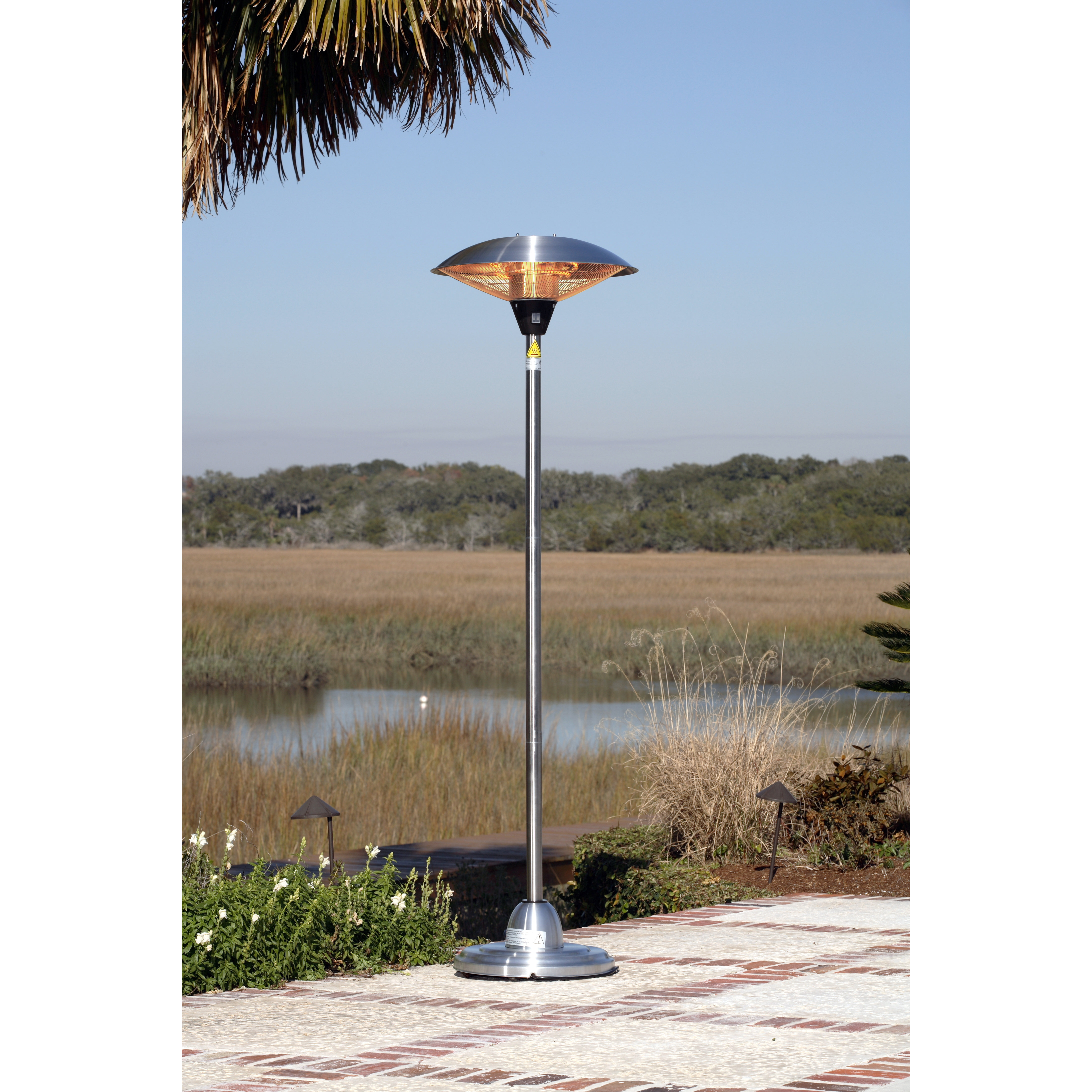Fire Sense Floor Standing Electric Patio Heater Reviews Wayfair Fire Sense Floor Standing Electric Patio Heater