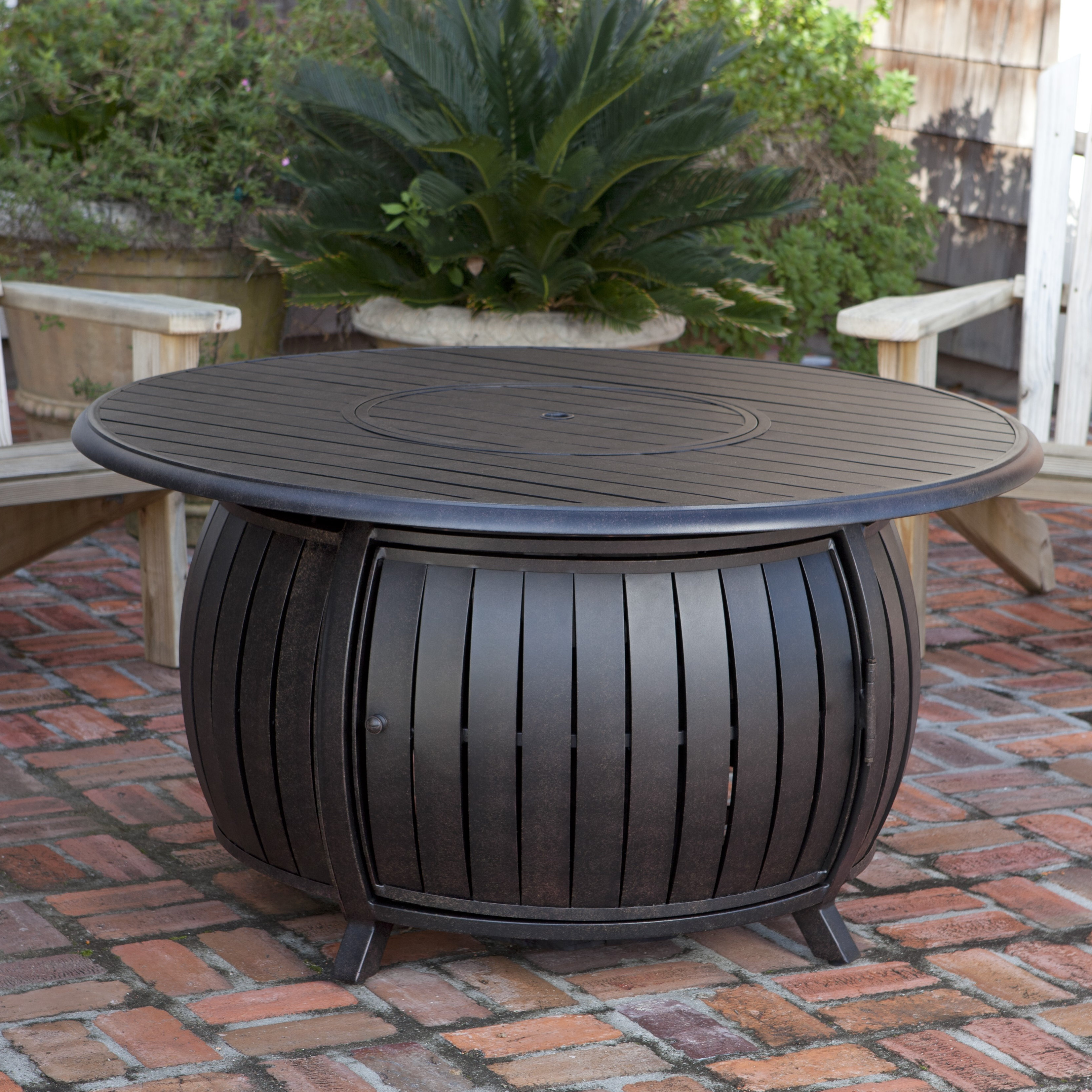 Fire Sense Extruded Aluminum Propane Fire Pit Table ...