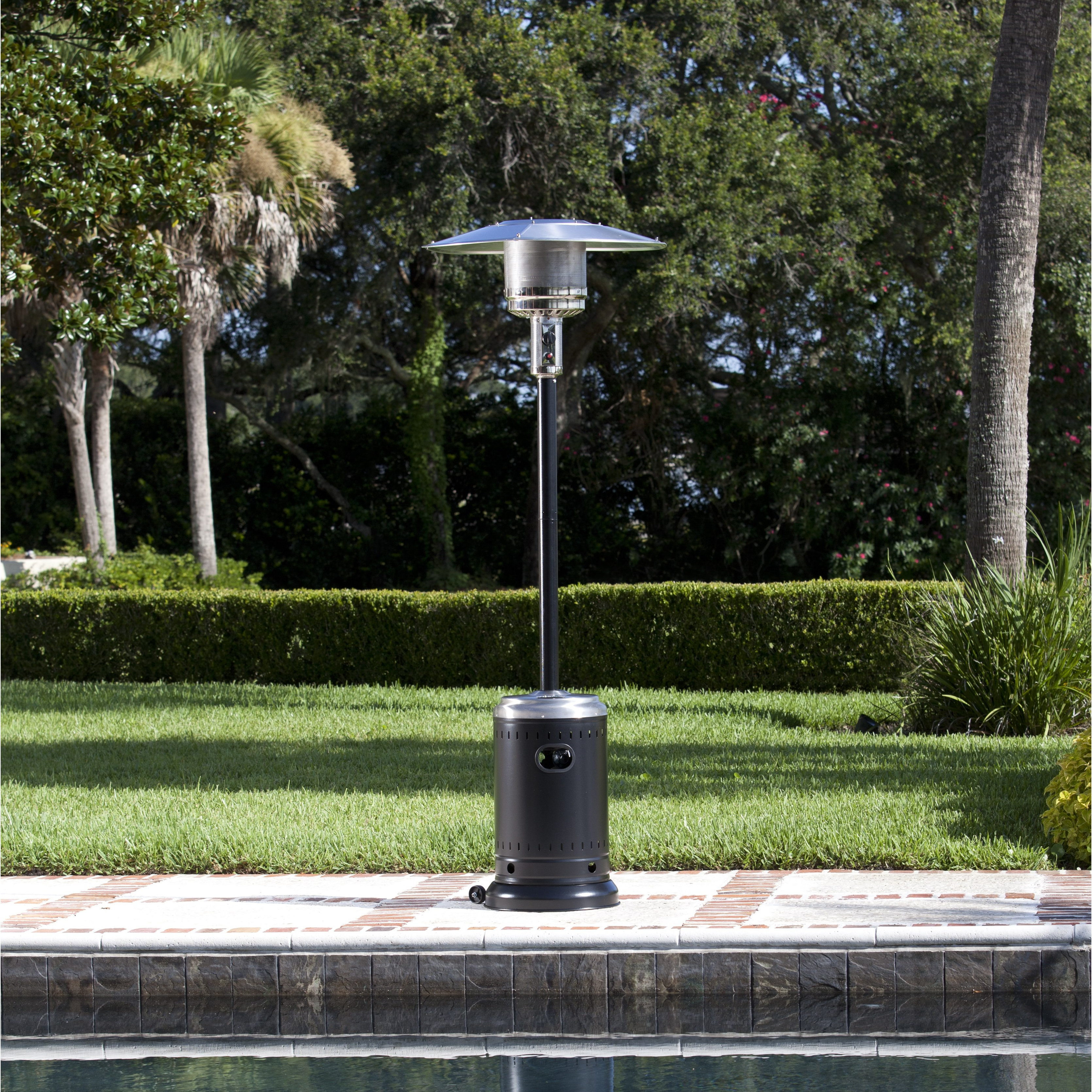 Fire Sense Hammer Tone & Stainless Steel Commercial Patio Heater