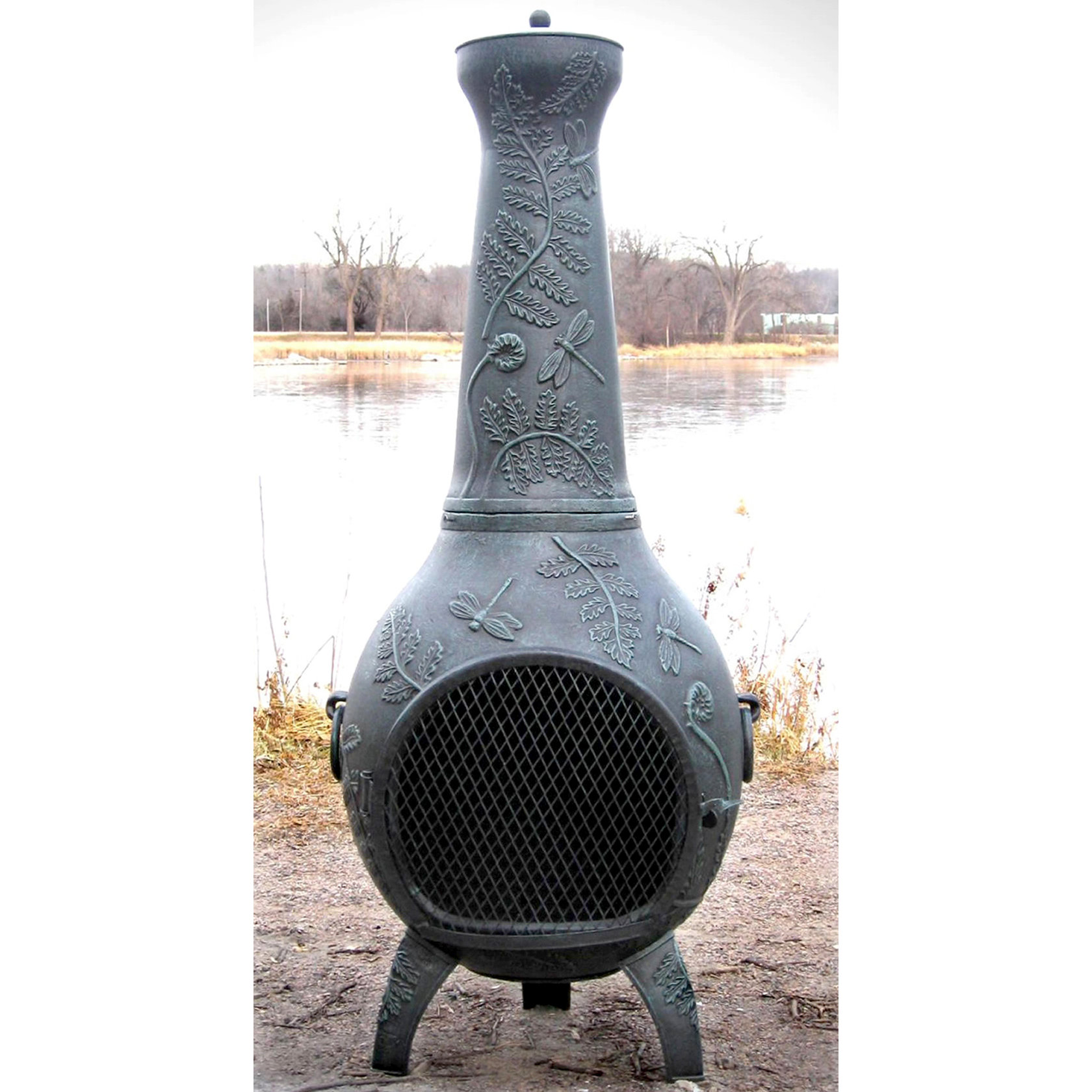The Blue Rooster Aluminum Wood Chiminea & Reviews Wayfair.