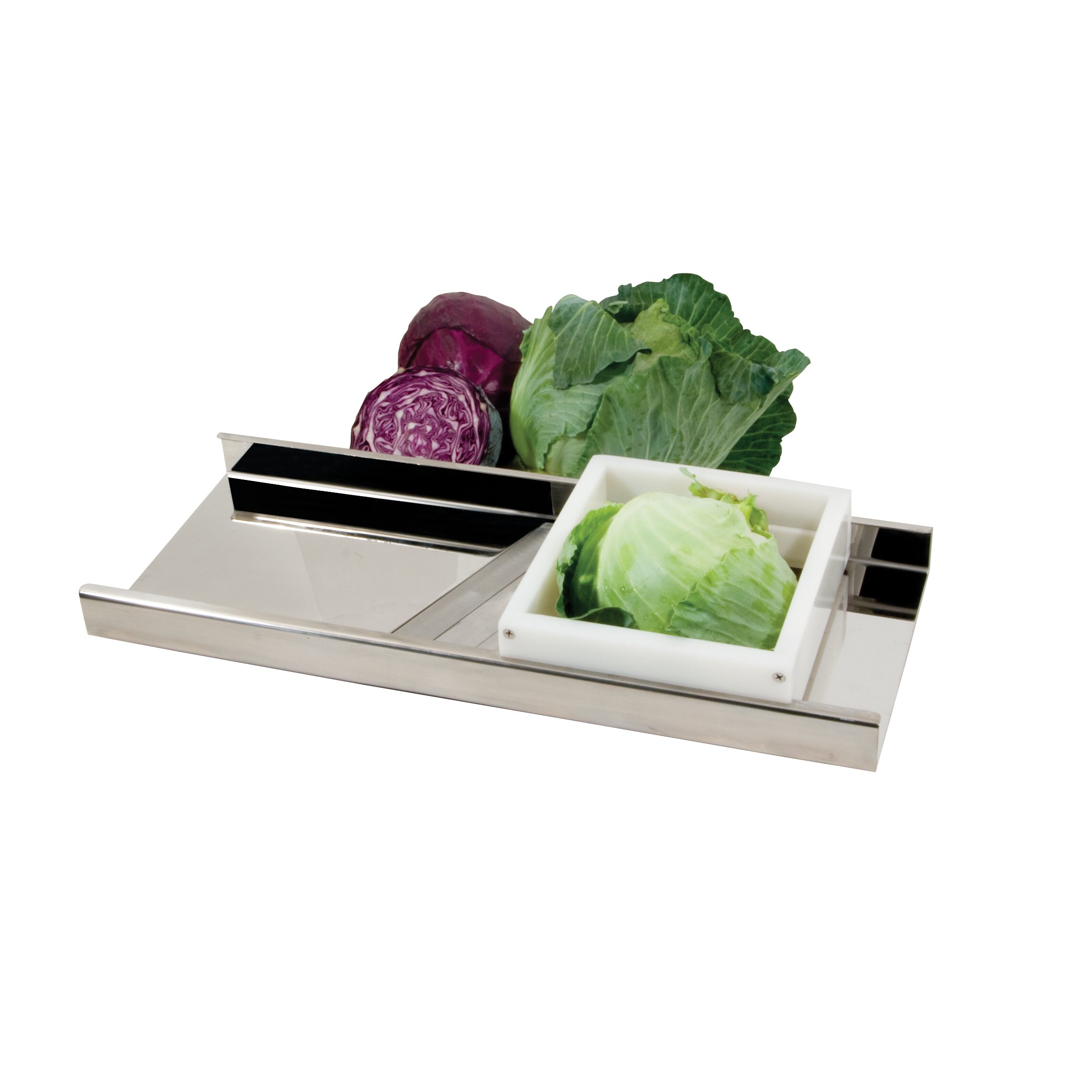 How does an electric cabbage shredder work?