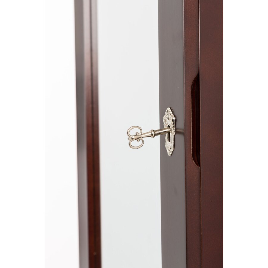 Meridian Point Over the Door or Wall Mount Jewelry Armoire with ... - Meridian Point Over the Door or Wall Mount Jewelry Armoire with Mirror