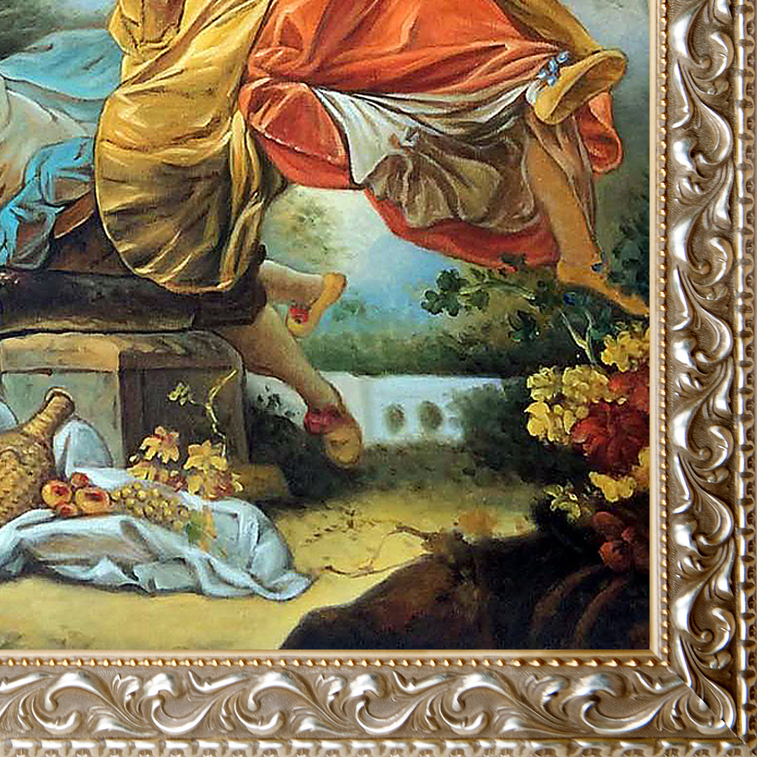 Overstock Art The SeeSaw 175055 Framed Painting on Canvas Wayfair.ca