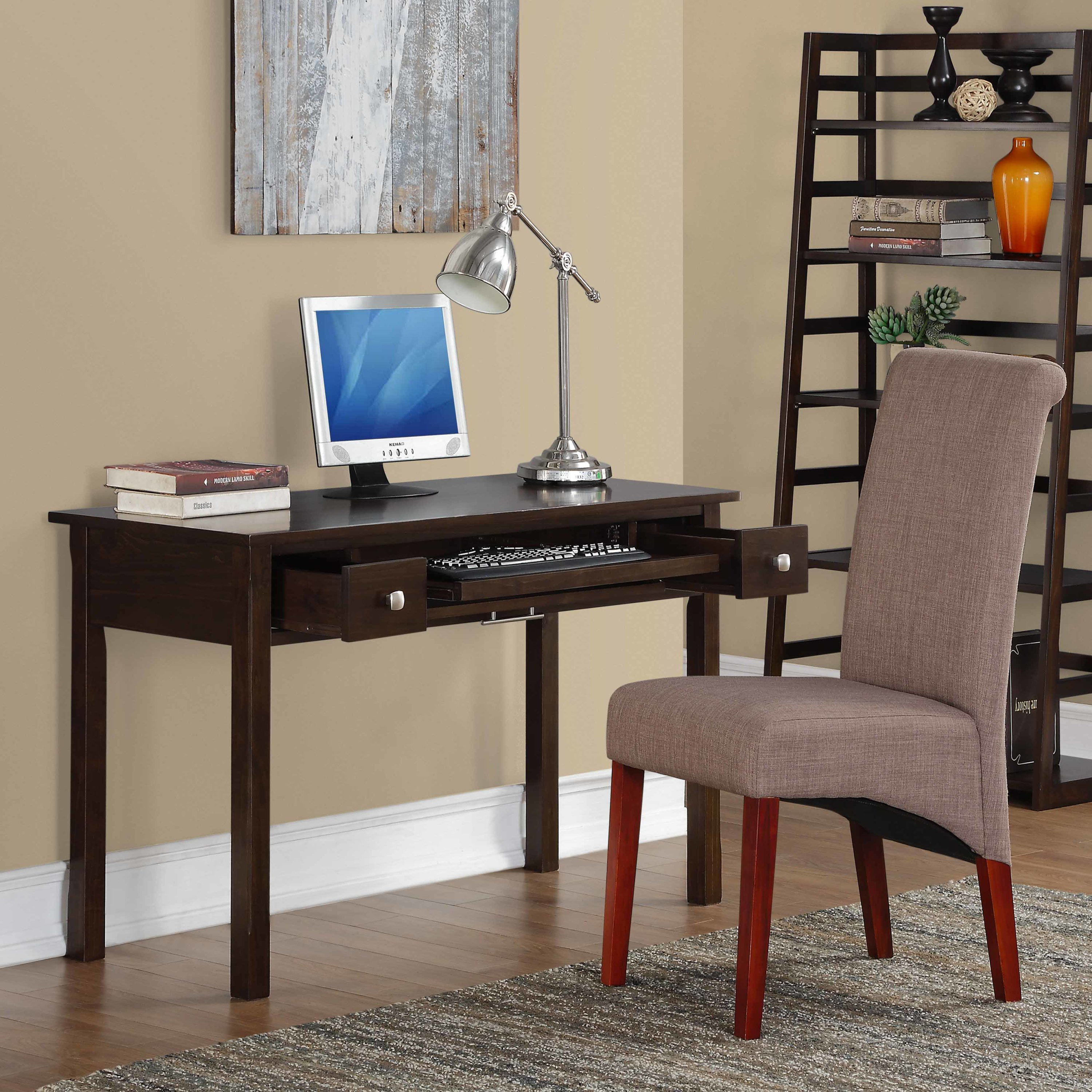 Simpli Home Avalon Writing Desk with Keyboard Tray & Reviews Wayfair