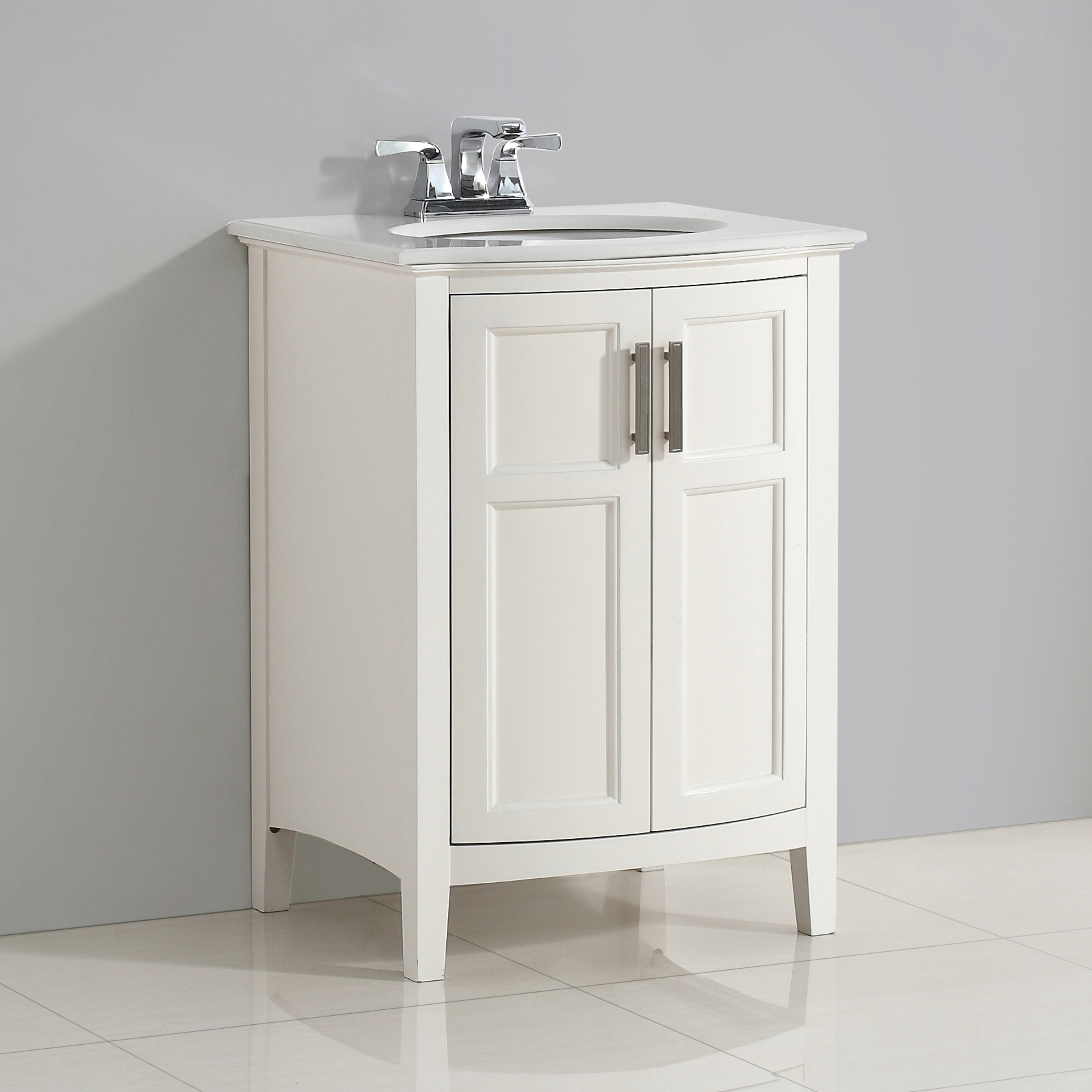 Simpli Home Winston 25 Single Rounded Front Bathroom Vanity Set Simpli Home Winston 25 Quot Single Rounded Front Bathroom Vanity Set