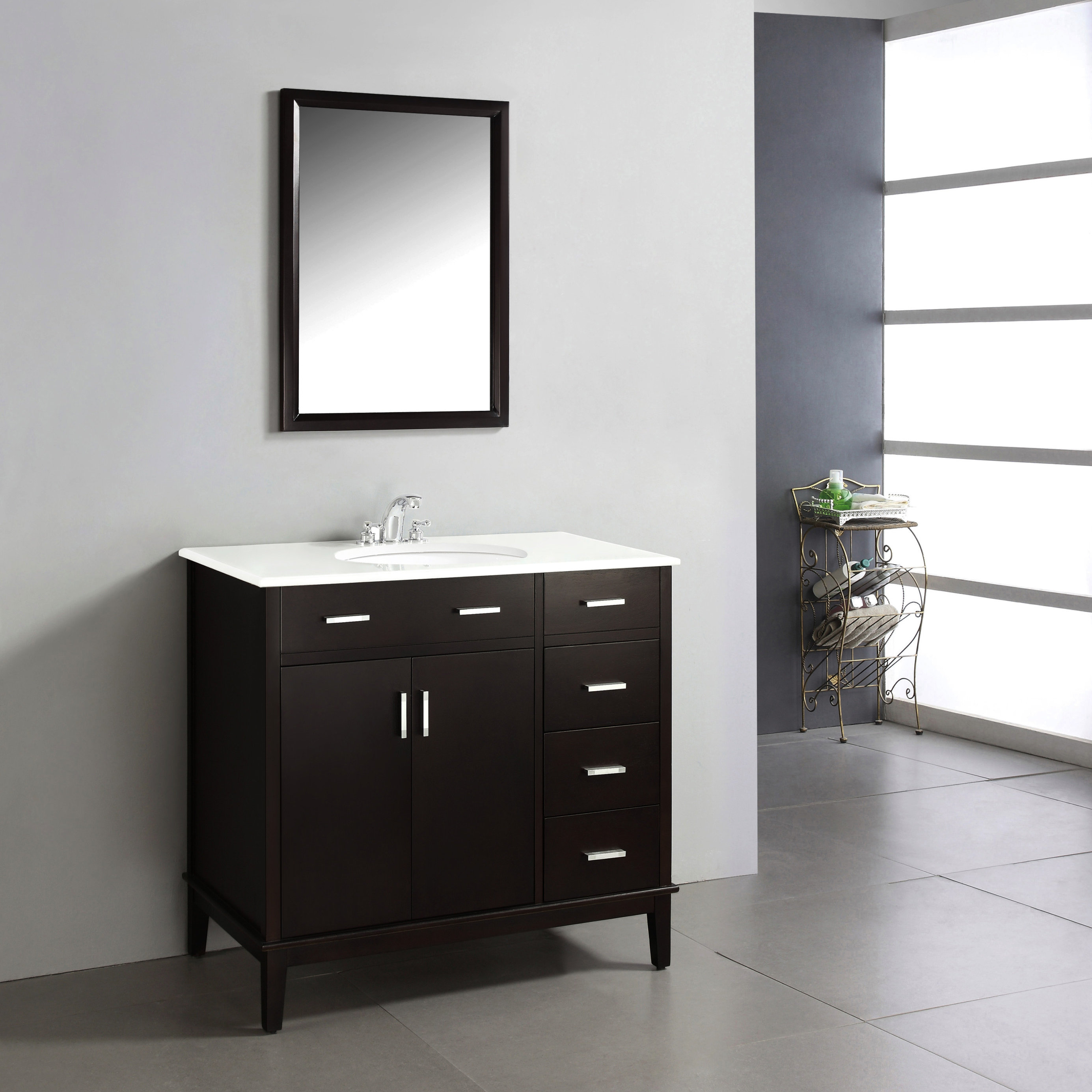 Simpli Home Urban Loft 36 Single Bathroom Vanity Set Reviews Simpli Home Urban Loft 36 Quot Single Bathroom Vanity Set