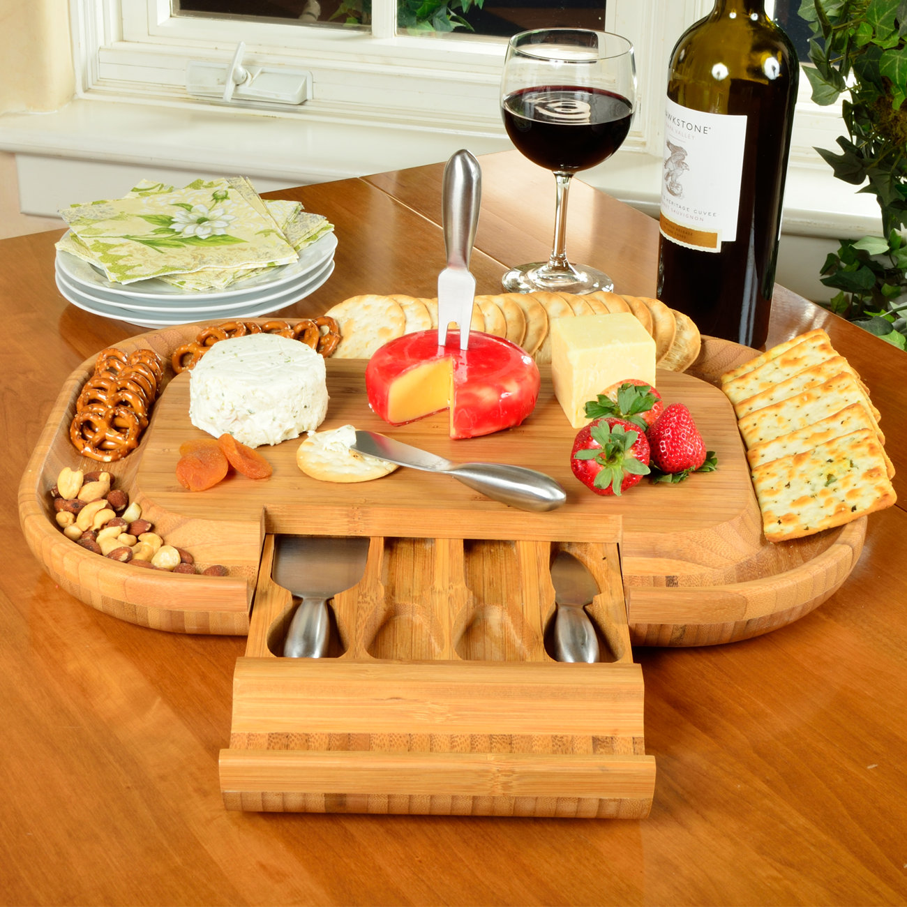 Picnic At Ascot Deluxe Malvern Cheese Tray & Reviews Wayfair