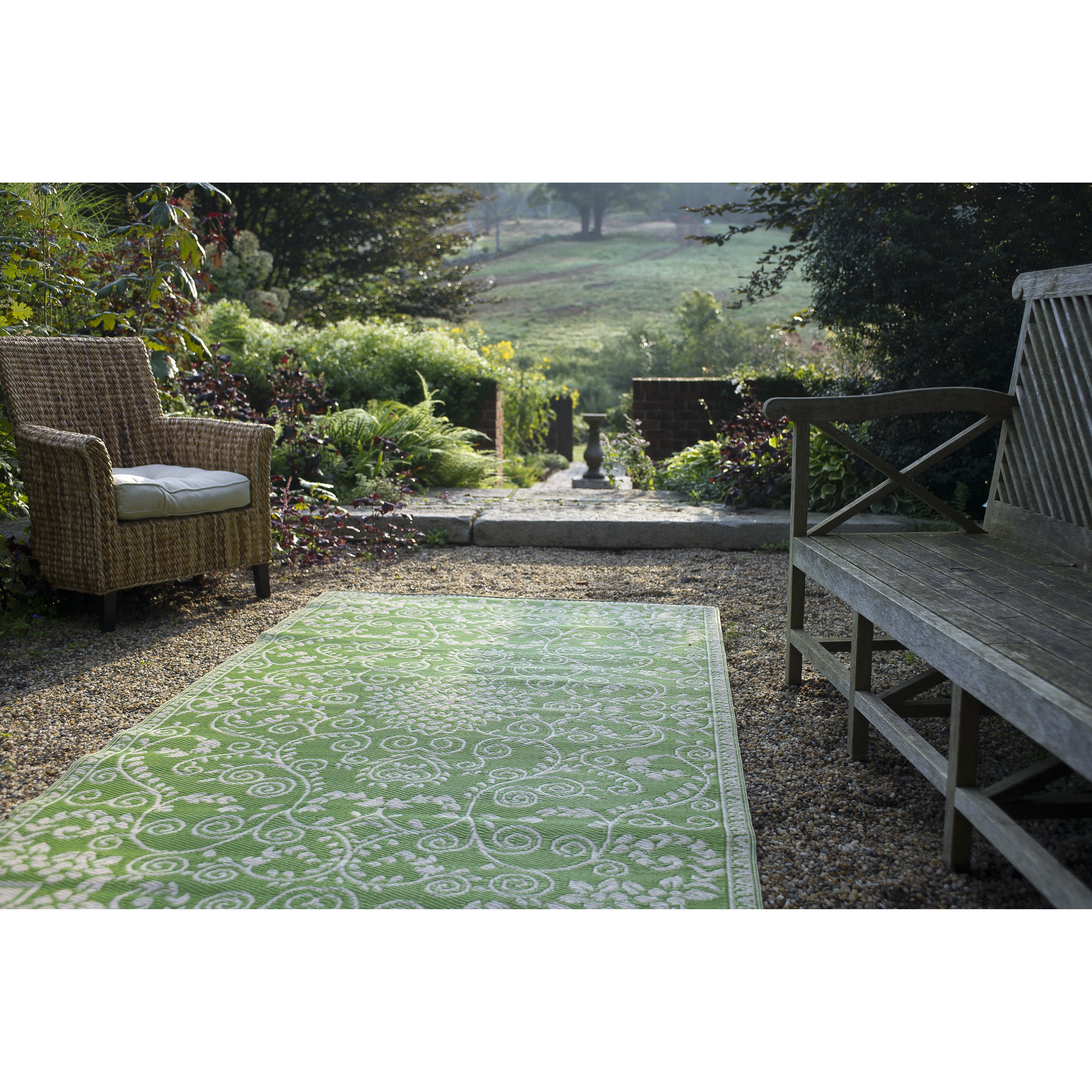 Fab Habitat World Murano Lime Green Indoor/Outdoor Area Rug & Reviews