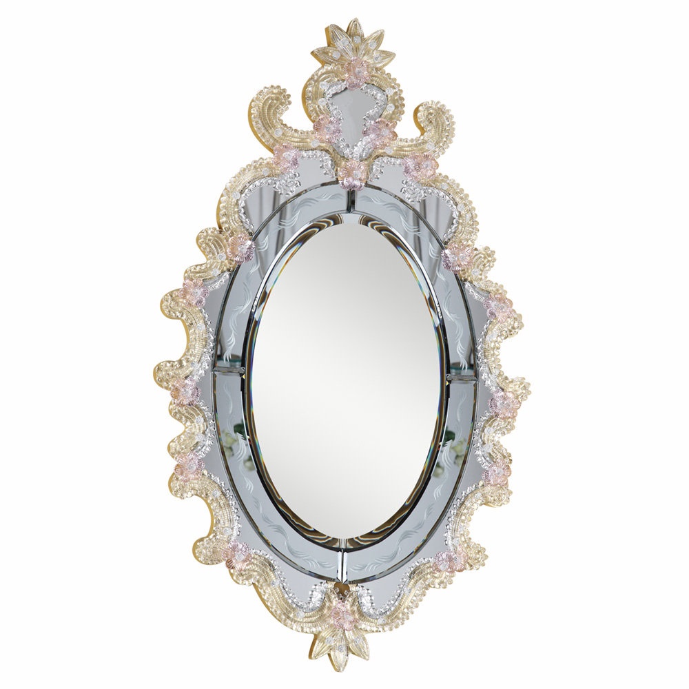Elegant Lighting Murano Oval Wall Mirror & Reviews Wayfair