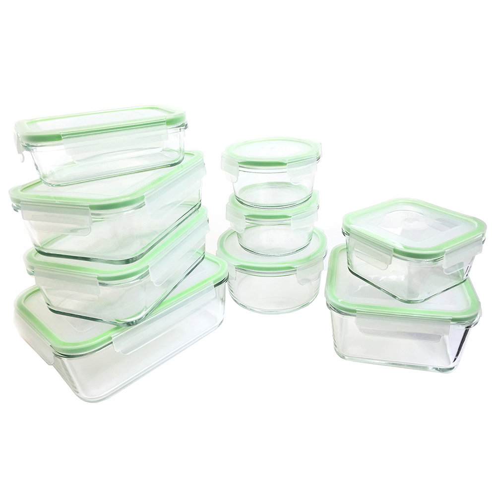 Go Green Glass lock 30Container Food Storage Set & Reviews
