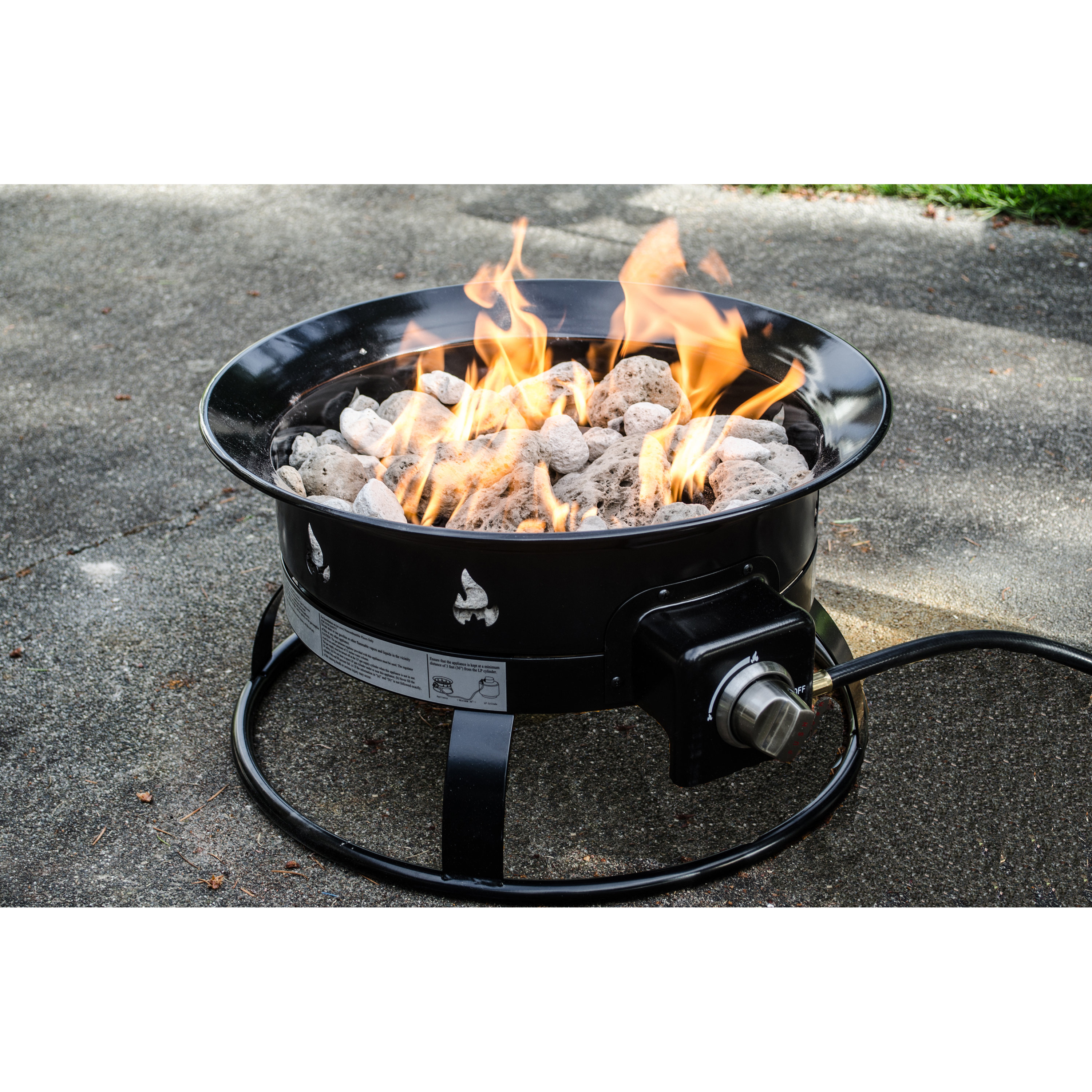 Propane Fire Pits You Ll Love Wayfair Heininger Portable Propane Outdoor Fire Pit