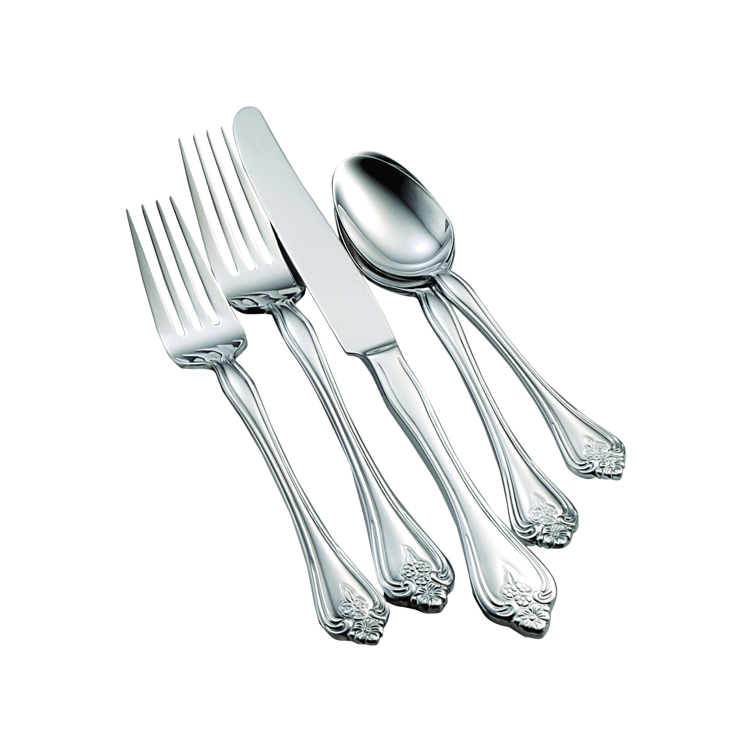 Oneida 45 Piece Boutonniere Everyday Flatware Set & Reviews Wayfair