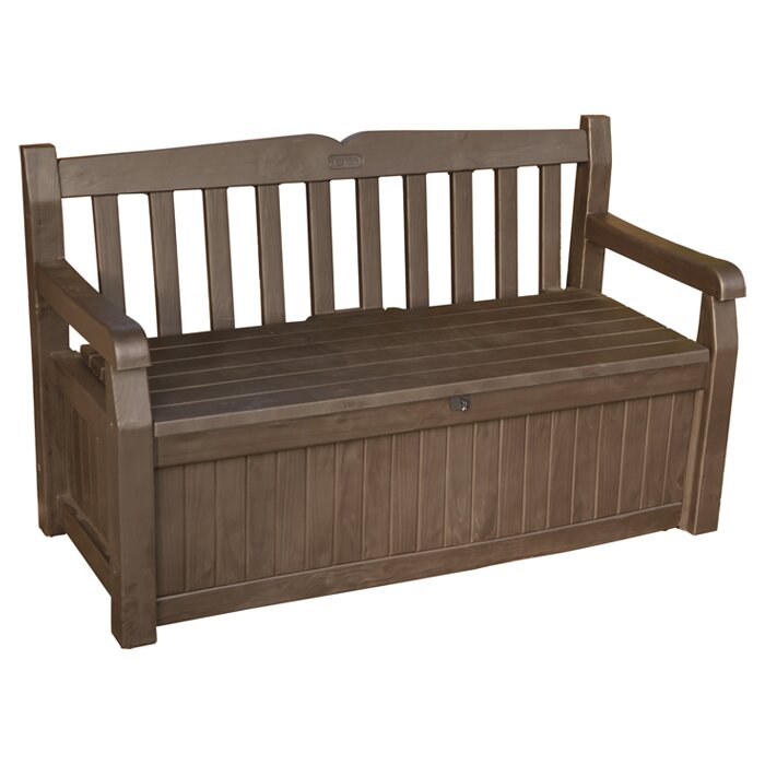 Norfolk Leisure Iceni 2 Seater Resin Storage Bench & Reviews | Wayfair ...