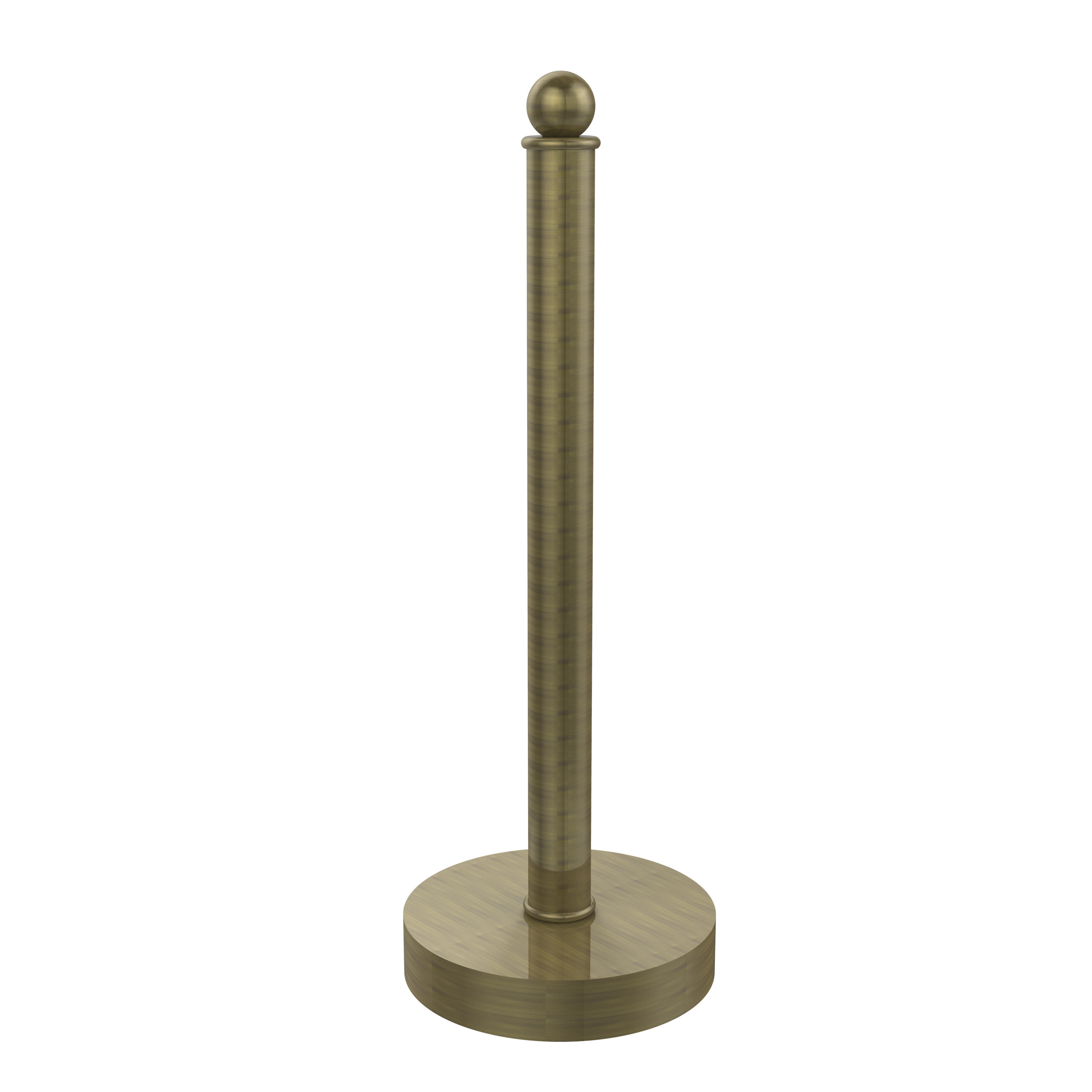 brass paper towel stand