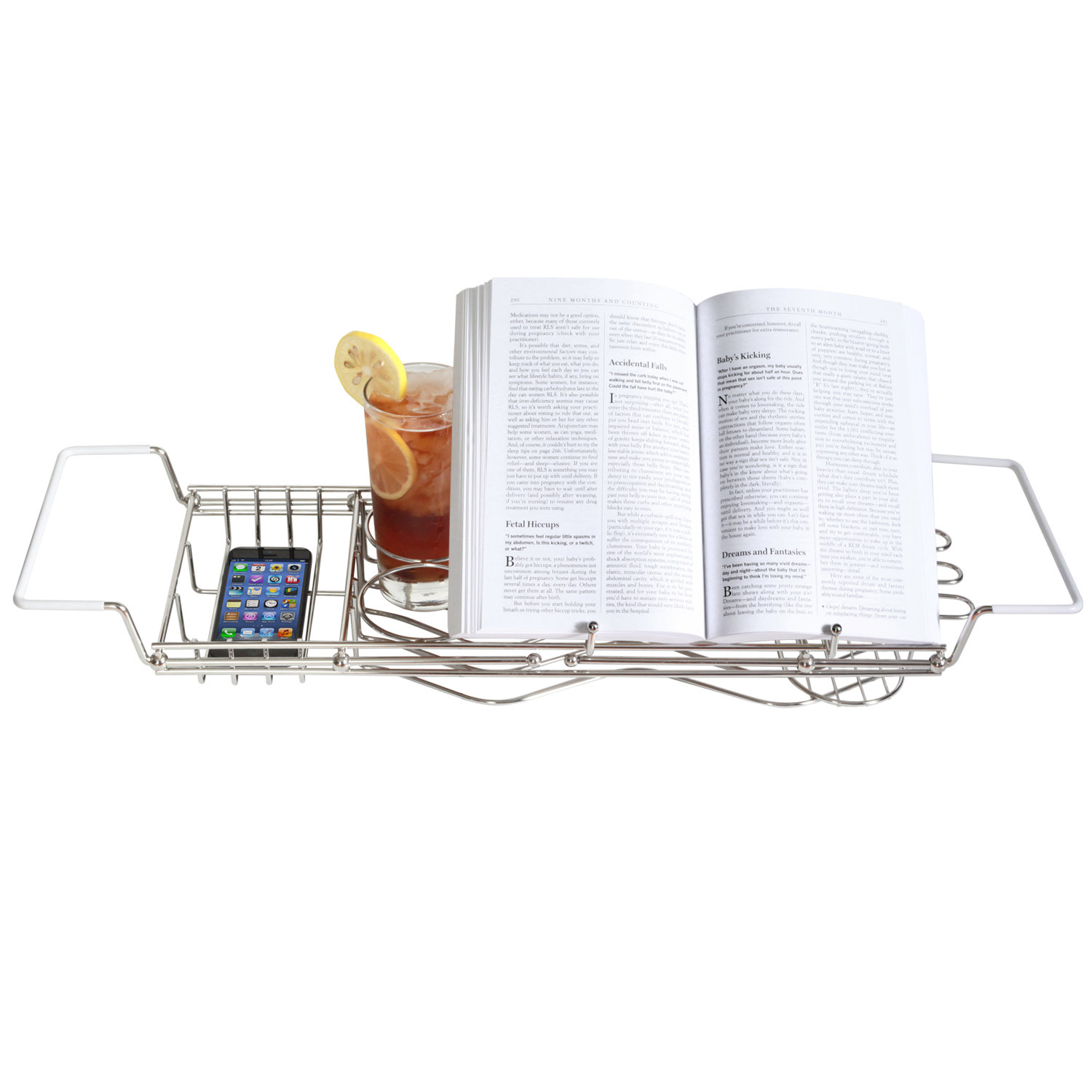 Toilet Tree Products Stainless Steel Bath Caddy Reviews Wayfair Toilet Tree Products Stainless Steel Bath Caddy