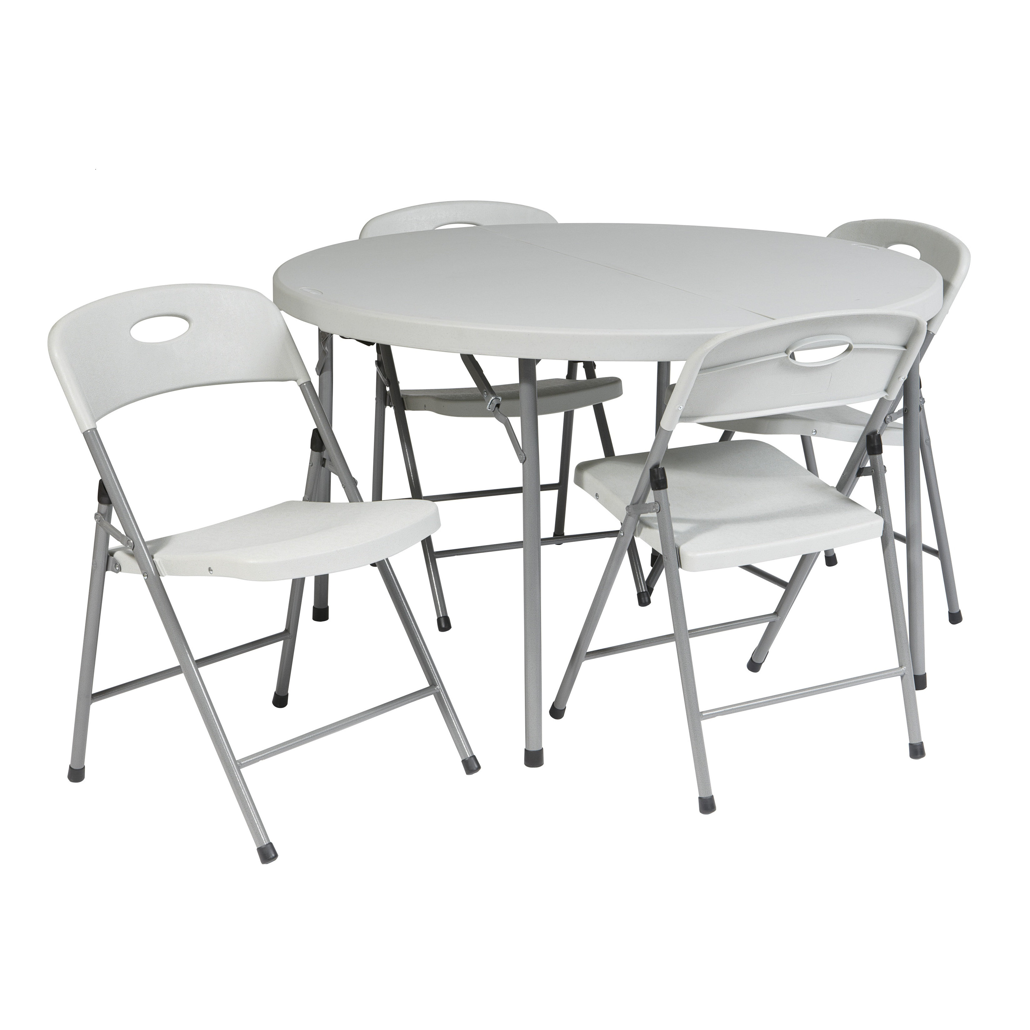 Office Star 5 Piece 48 Round Folding Table Set Reviews Wayfair Office Star Products 5 Piece 48 Quot Round Folding Table Set