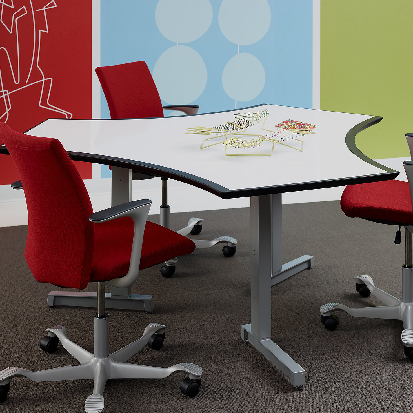 Izzy Design Dewey 6 Top C Leg Seated Height Training Table Izzy Design Dewey 6 Top C Leg Seated Height Training Table