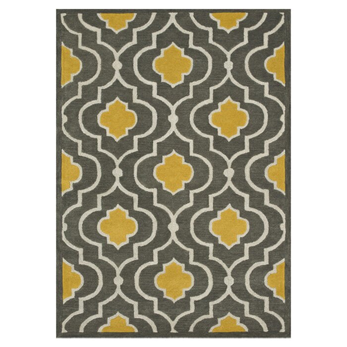 The Conestoga Trading Co. Hand-Tufted Gray/Gold Area Rug & Reviews ... - Hand-Tufted Gray/Gold Area Rug