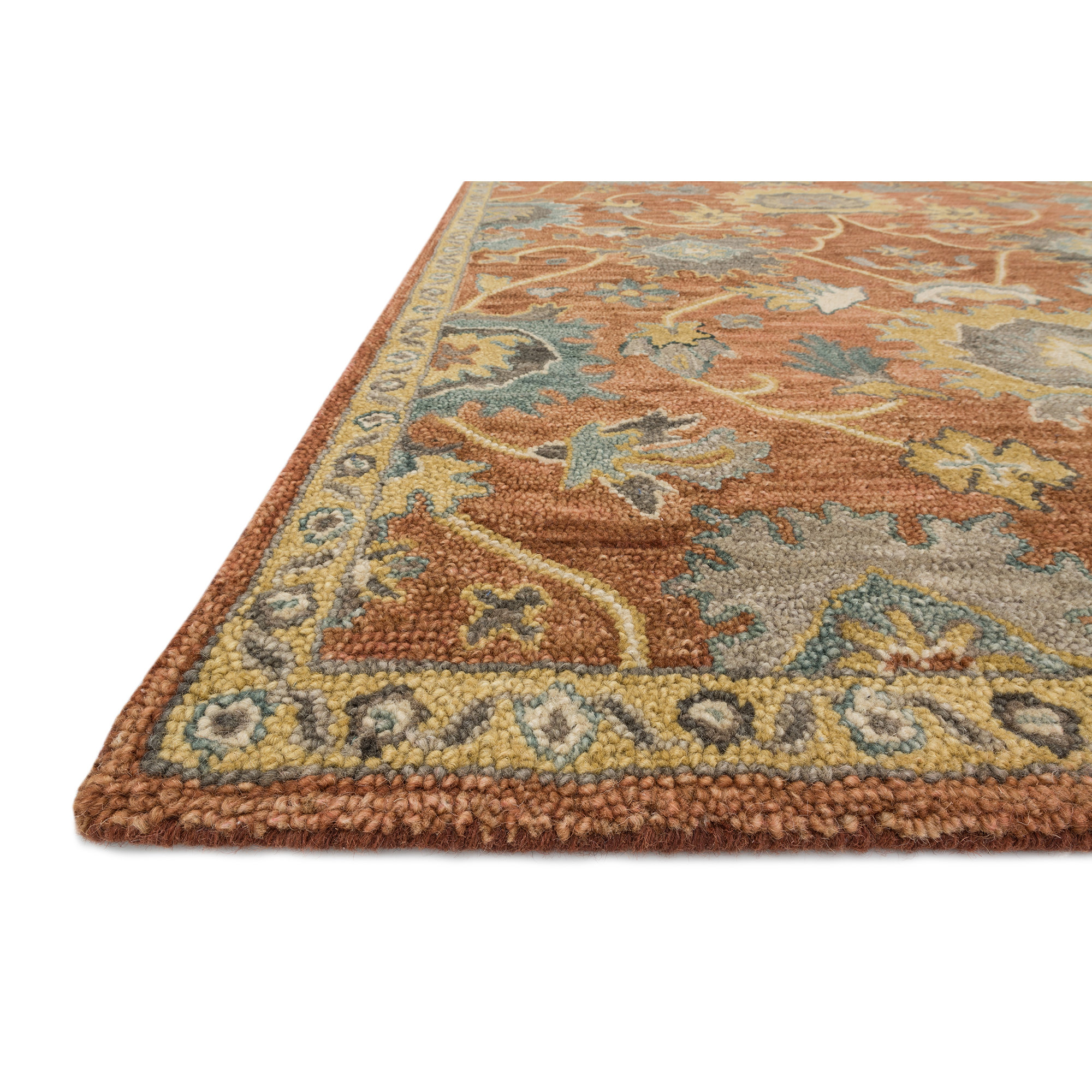 Loloi Rugs Underwood Rust/Gold Area Rug & Reviews Wayfair