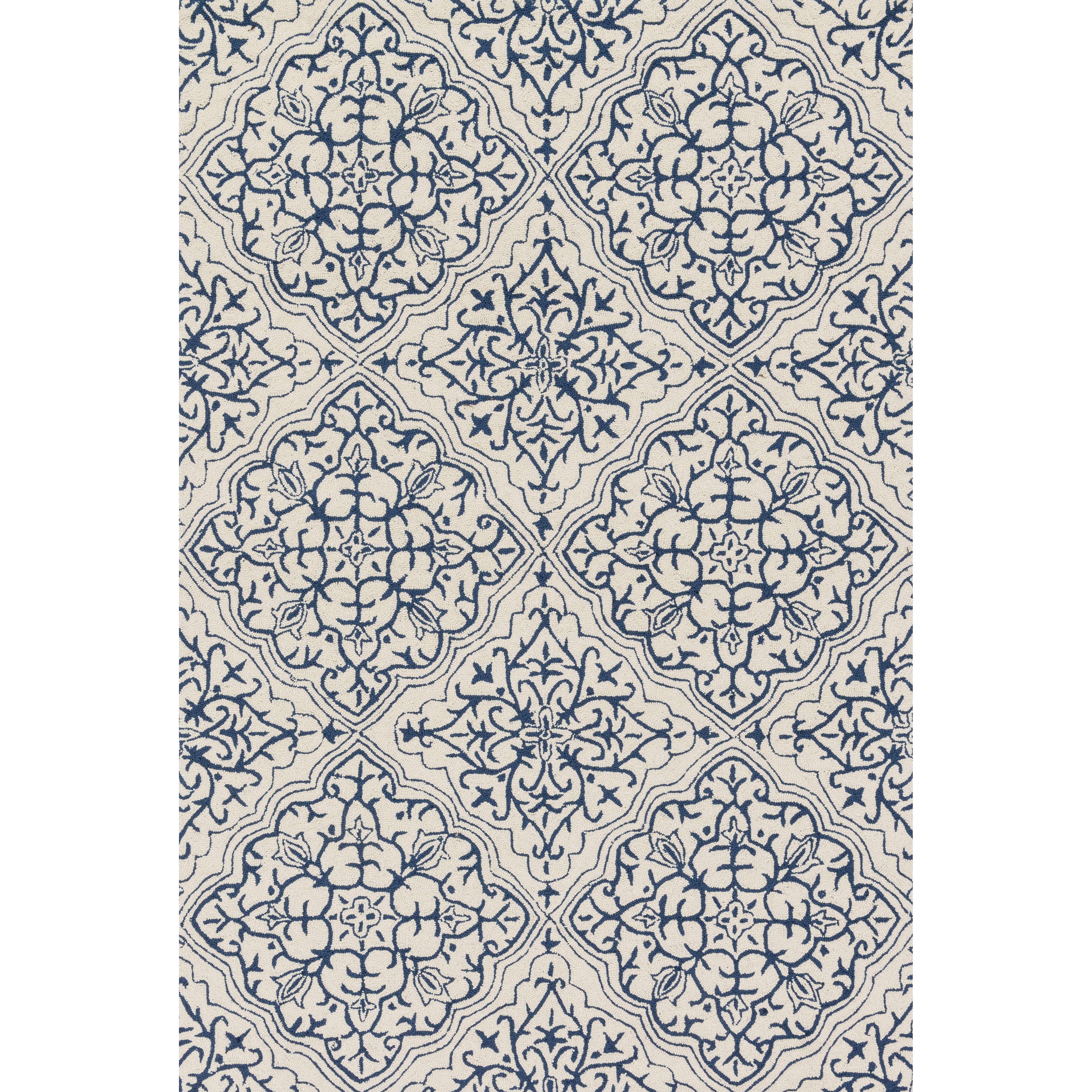 blue and white rug