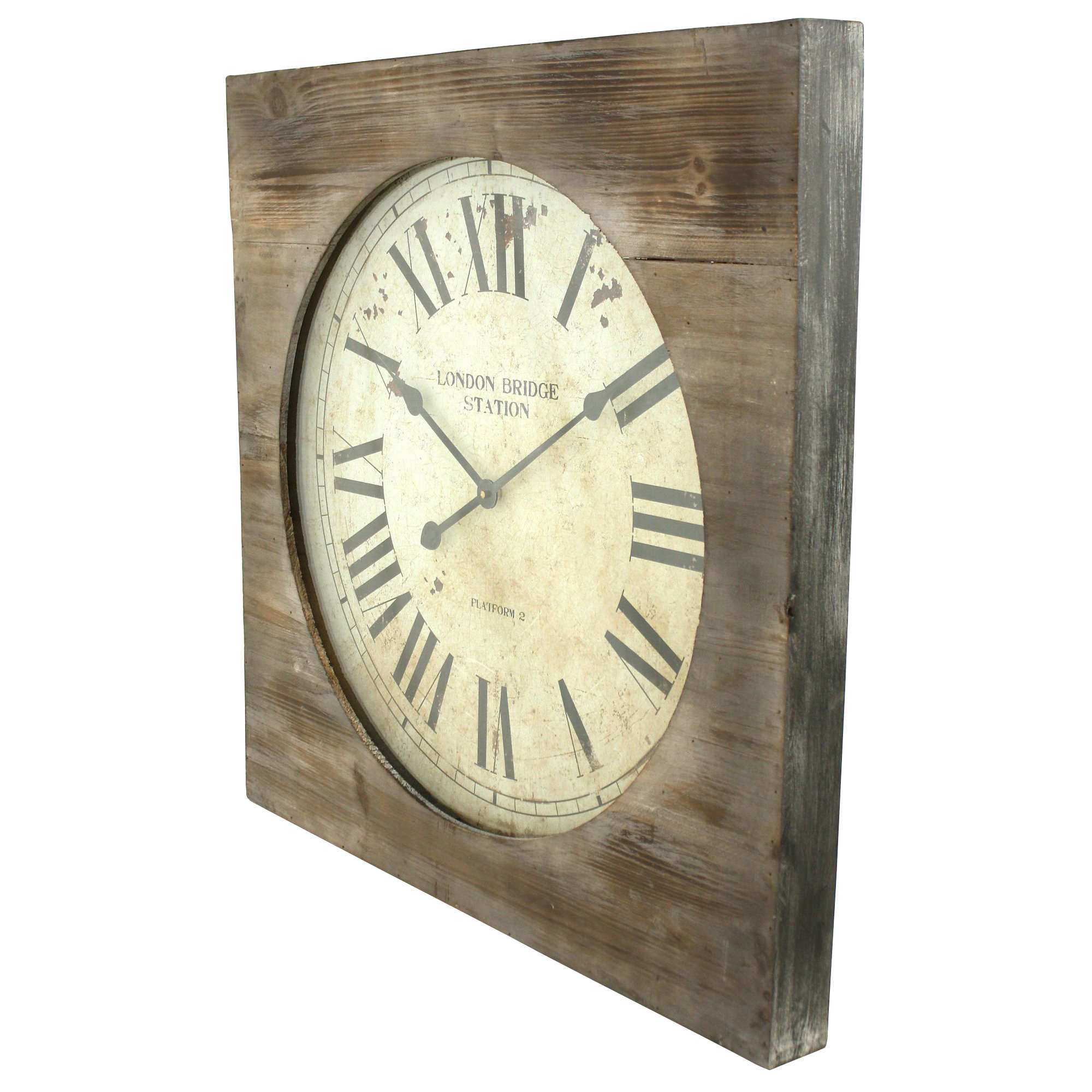 Aspire 27" London Bridge Station Square Wall Clock & Reviews Wayfair