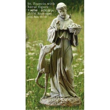 Roman, Inc. St. Francis With Horse Statue & Reviews 