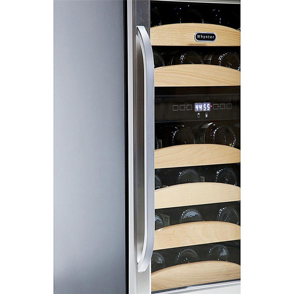 Whynter 28 Bottle Dual Zone BuiltIn Wine Refrigerator & Reviews Wayfair