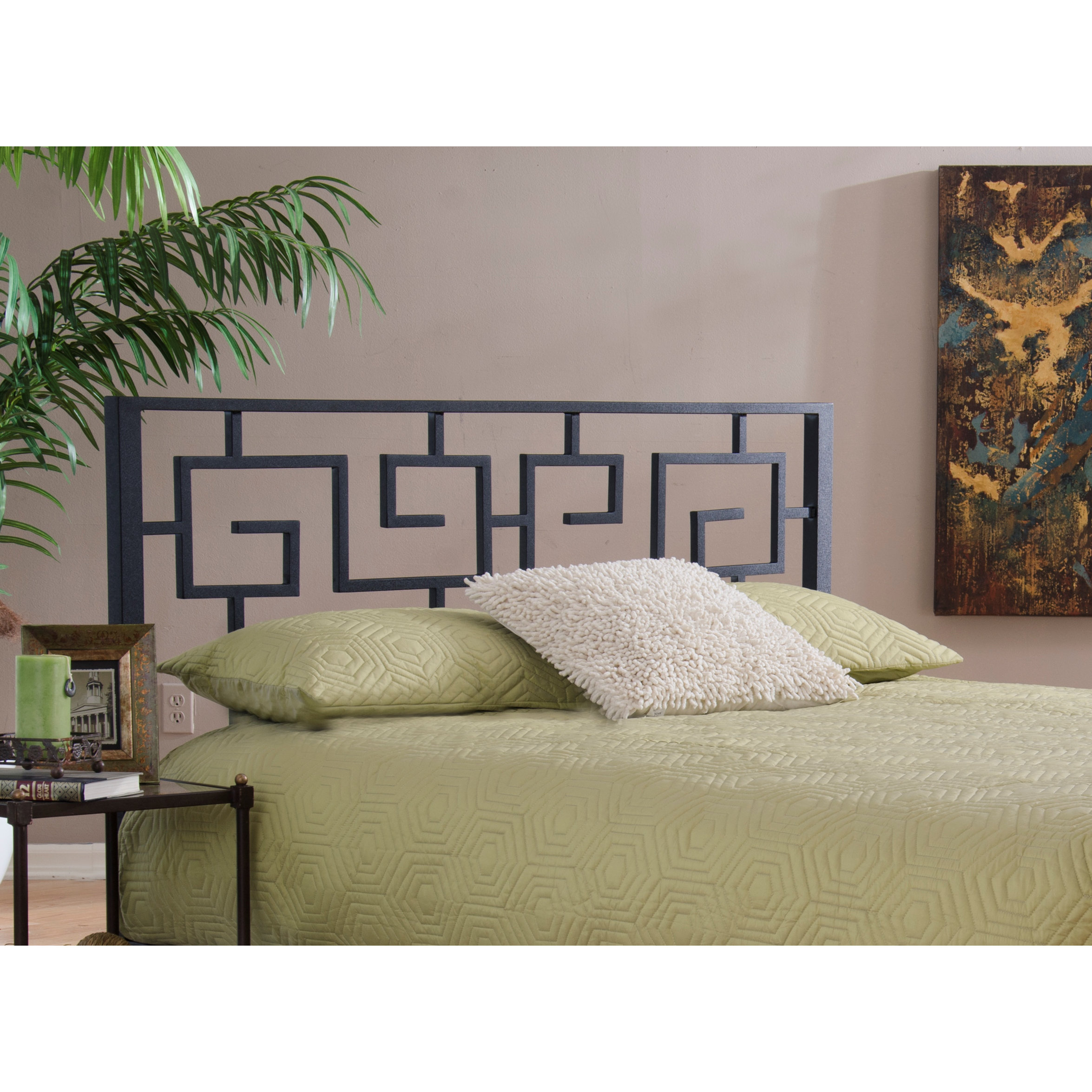 In Style Furnishings Greek Key OpenFrame Headboard & Reviews Wayfair