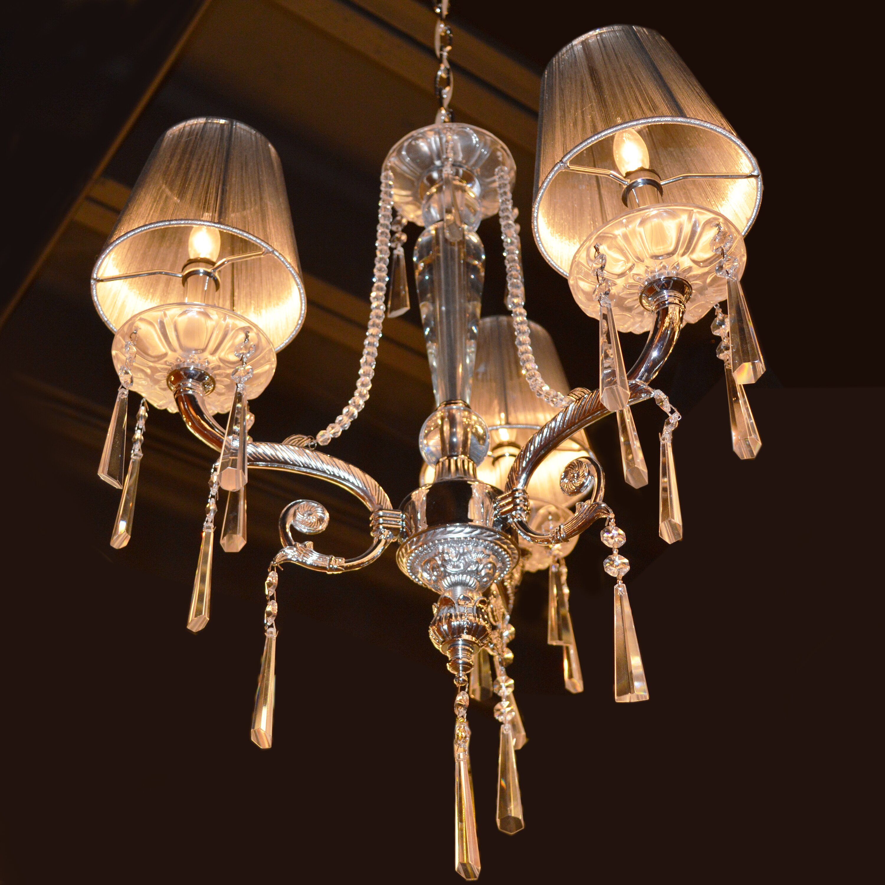 Worldwide Lighting Orleans 3 Light Crystal Chandelier Wayfair