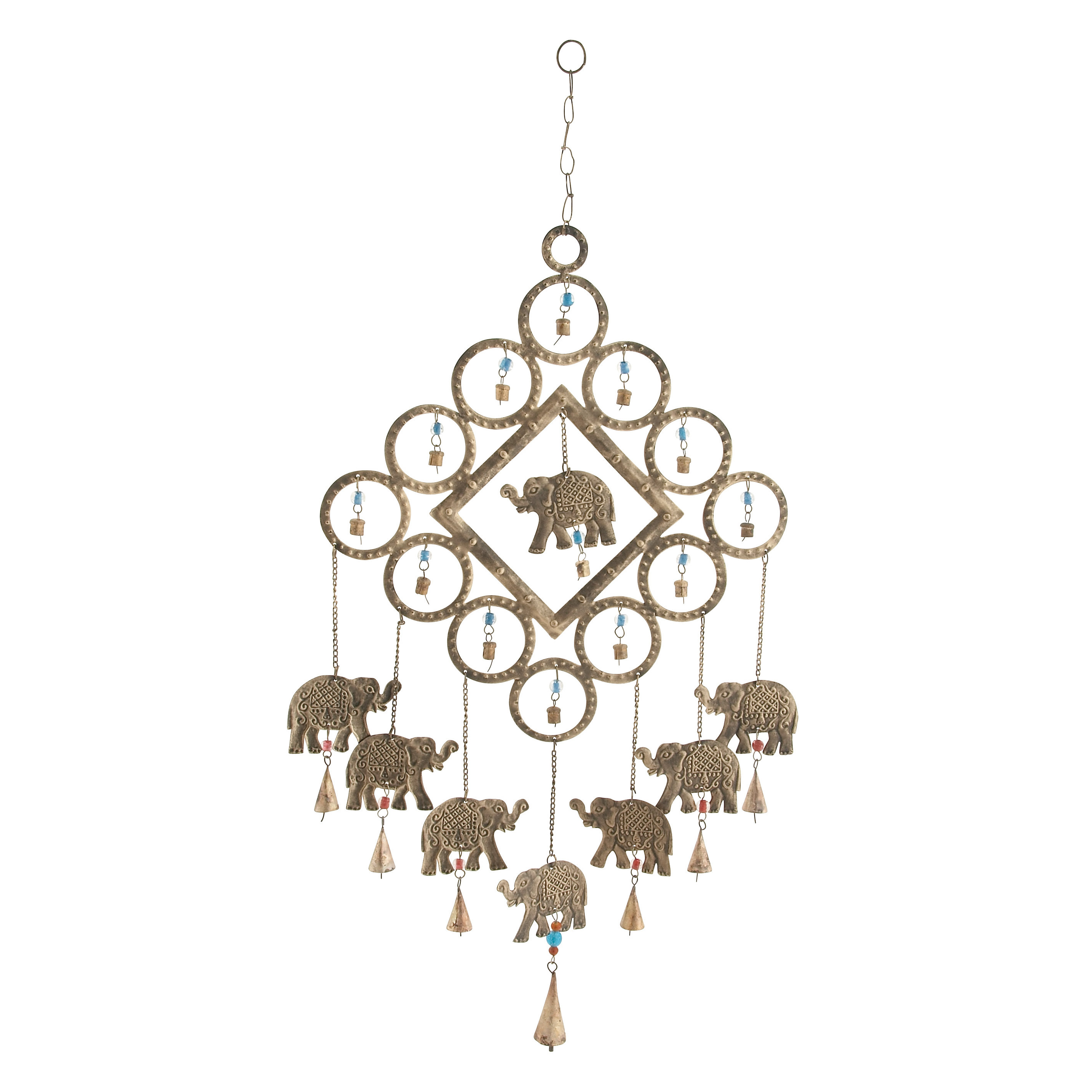 Woodland Imports Elephant Wind Chime Reviews Wayfair Woodland Imports Elephant Wind Chime
