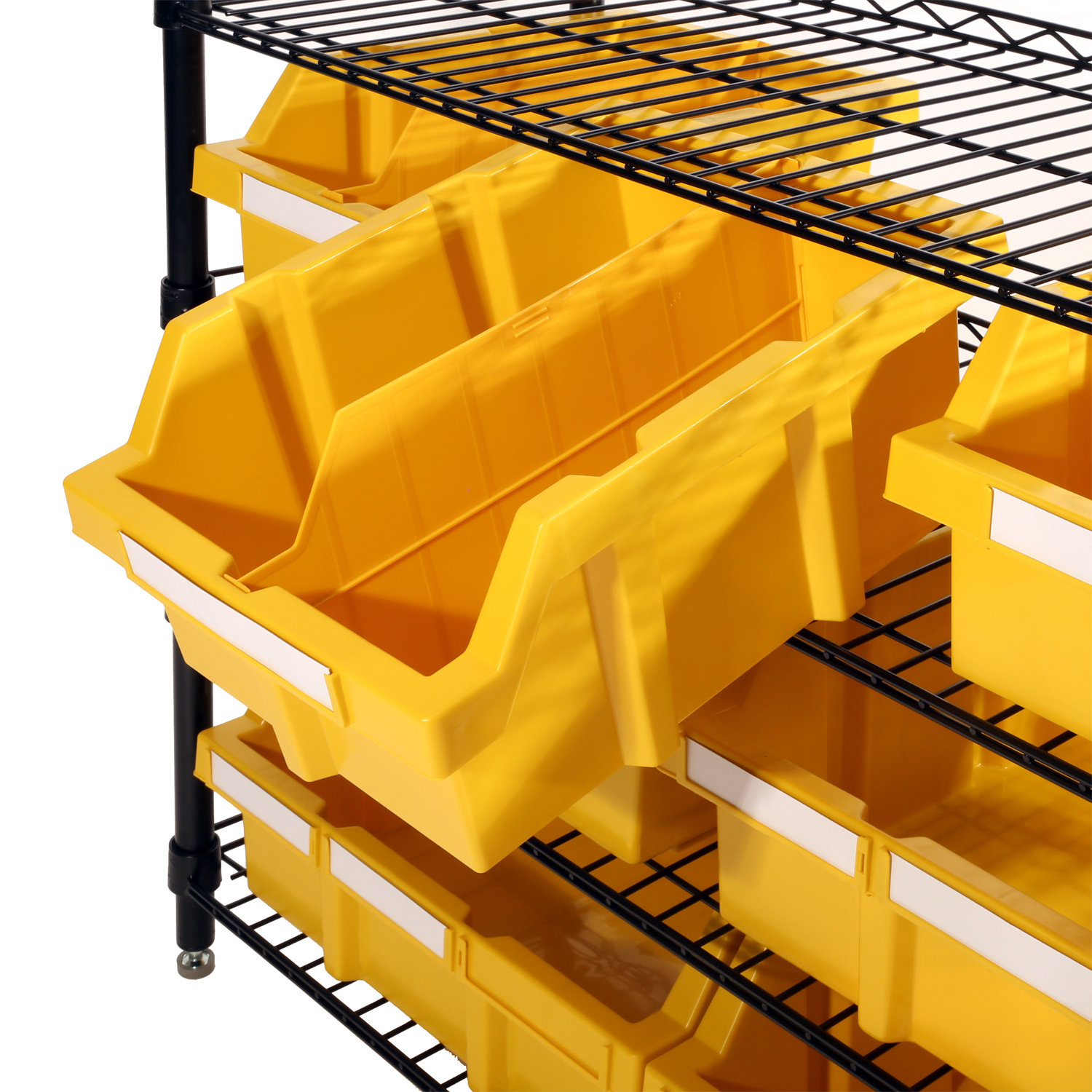 Seville Classics 30" H 4 Shelf Commercial Bin Rack System & Reviews