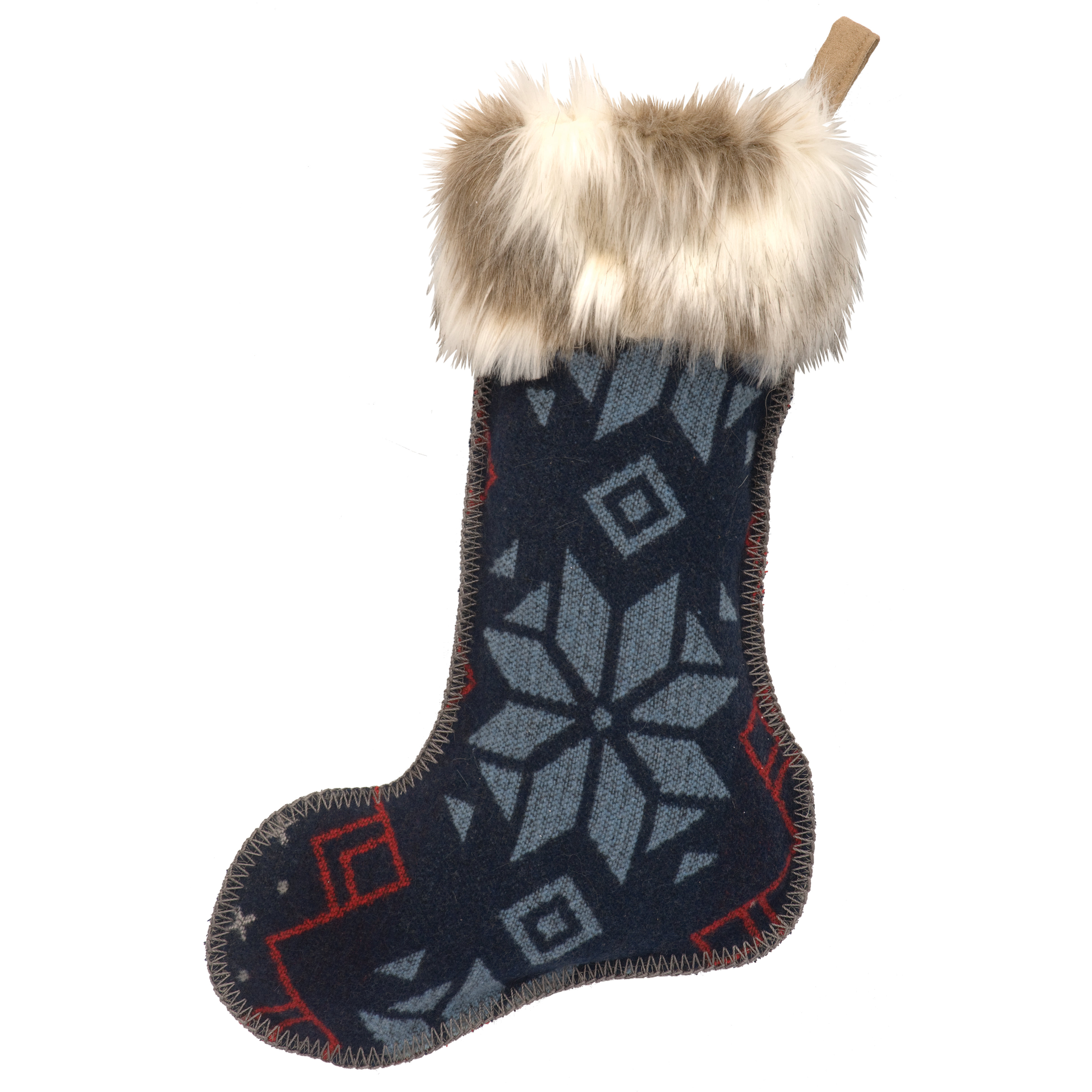 Wooded River Nordic Blue Christmas Stocking & Reviews Wayfair Blue Christmas Stocking