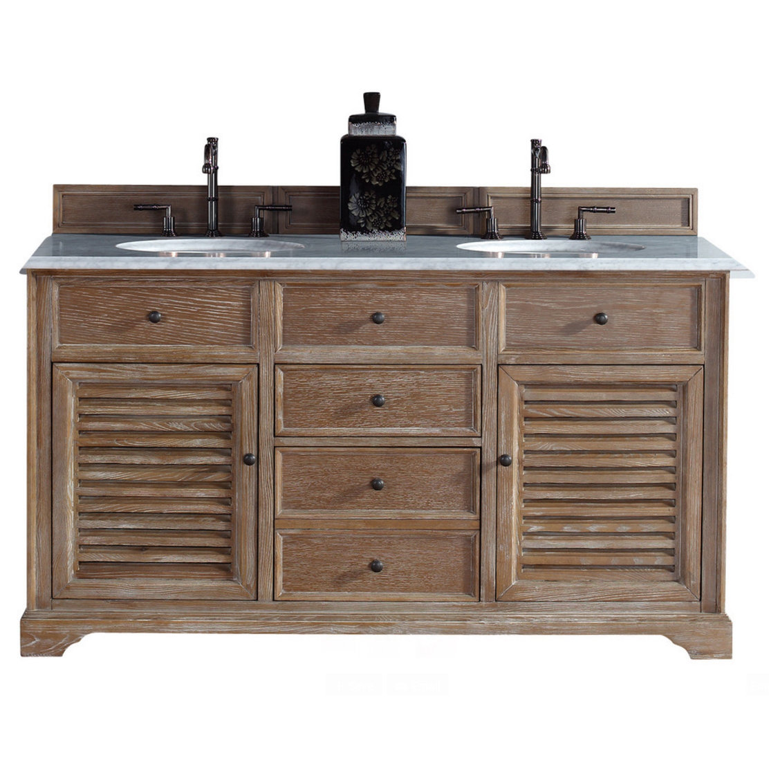 James Martin Furniture Savannah 60" Double Vanity Base