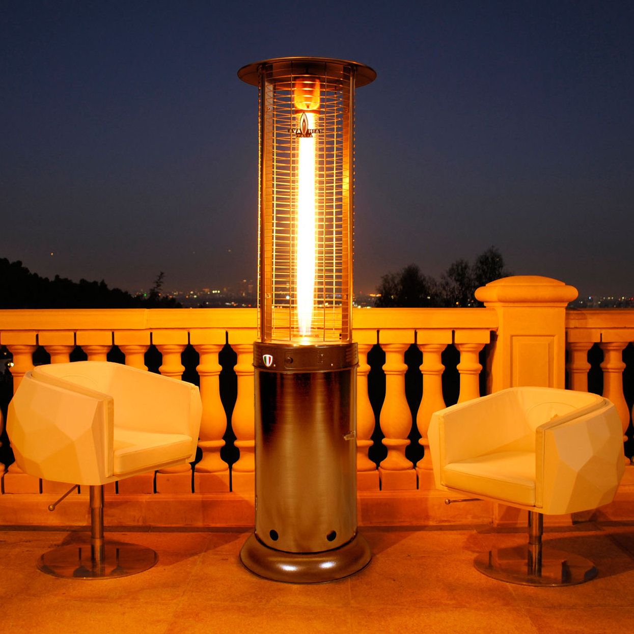 Lava Heat Opus Lite Liquid Propane Gas Patio Heater Reviews Lava Heat Italia Opus Lite Liquid Propane Gas Patio Heater