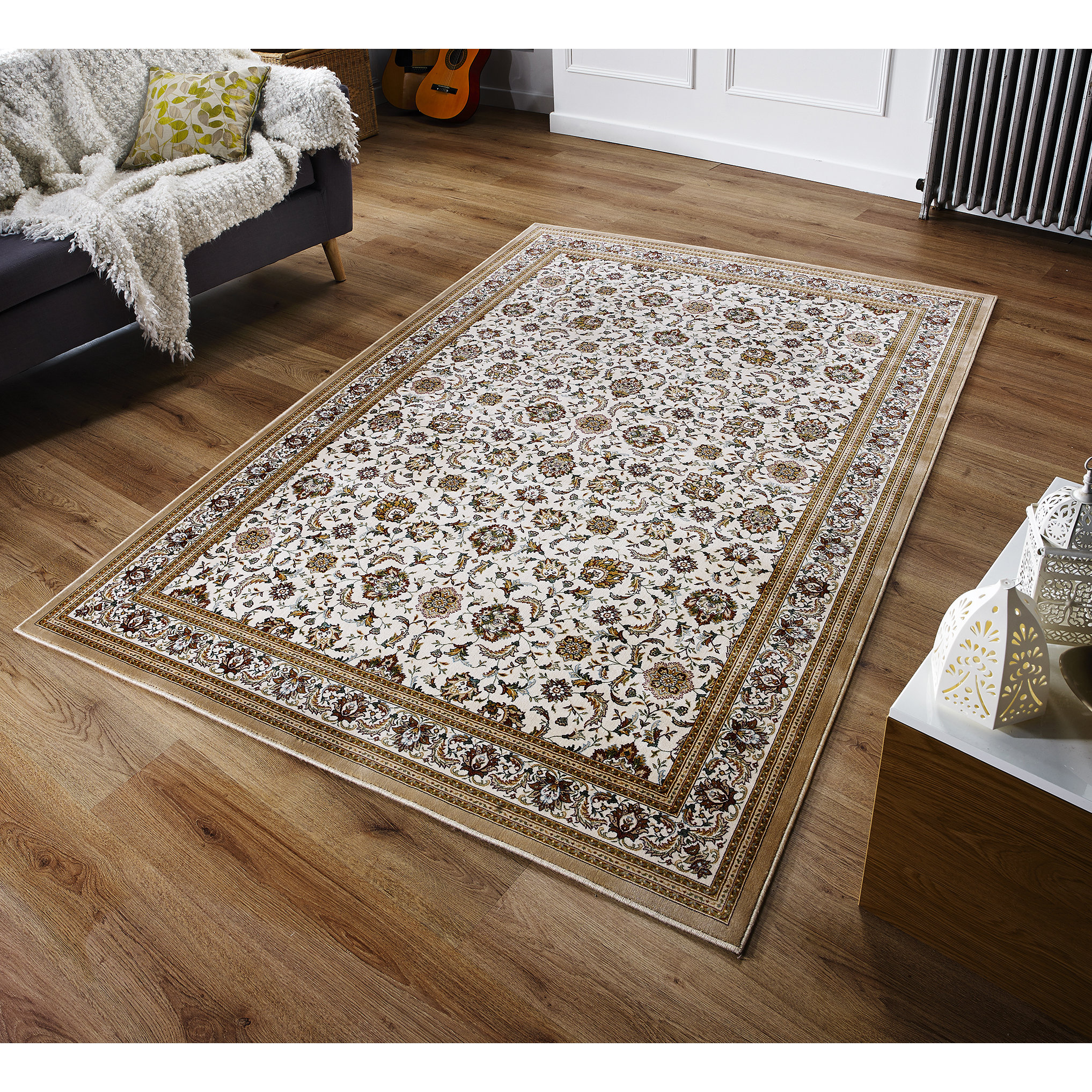 Brook Lane Rugs Royal Palace Beige Area Rug | Wayfair.co.uk