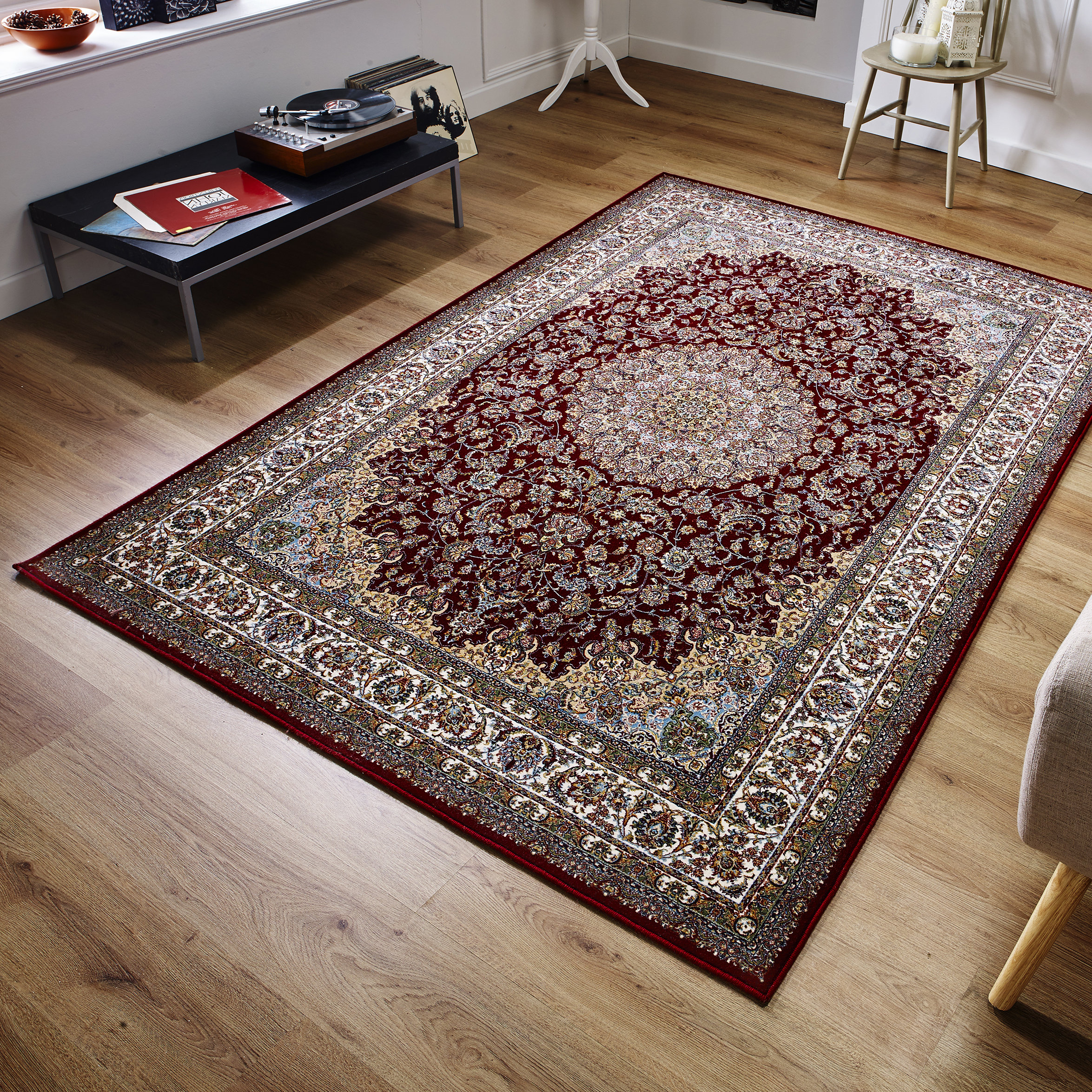 Brook Lane Rugs Royal Palace Red Area Rug | Wayfair.co.uk