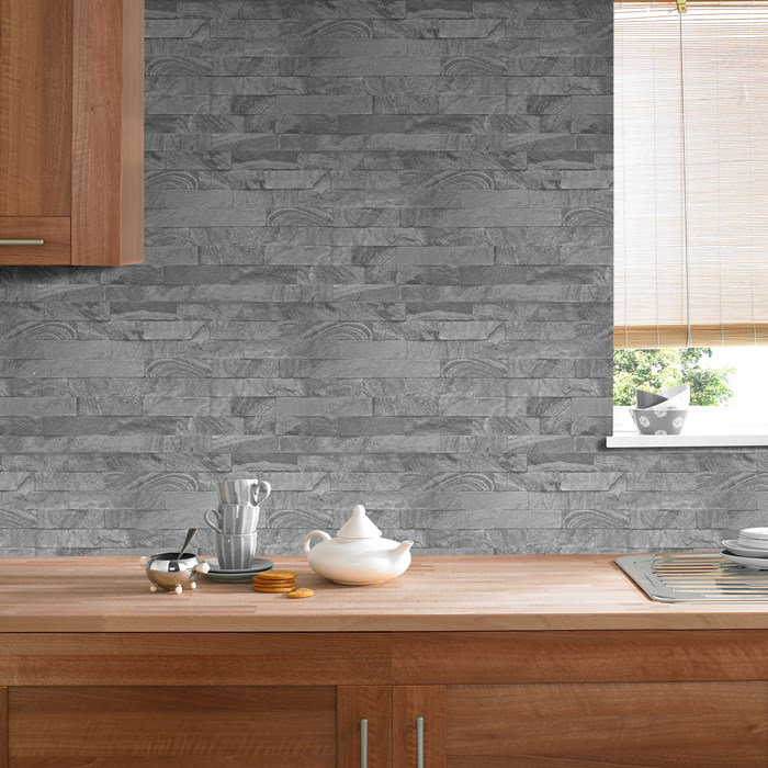 Graham & Brown Kitchen & Bathroom 10m L x 53cm W Stone Roll Wallpaper