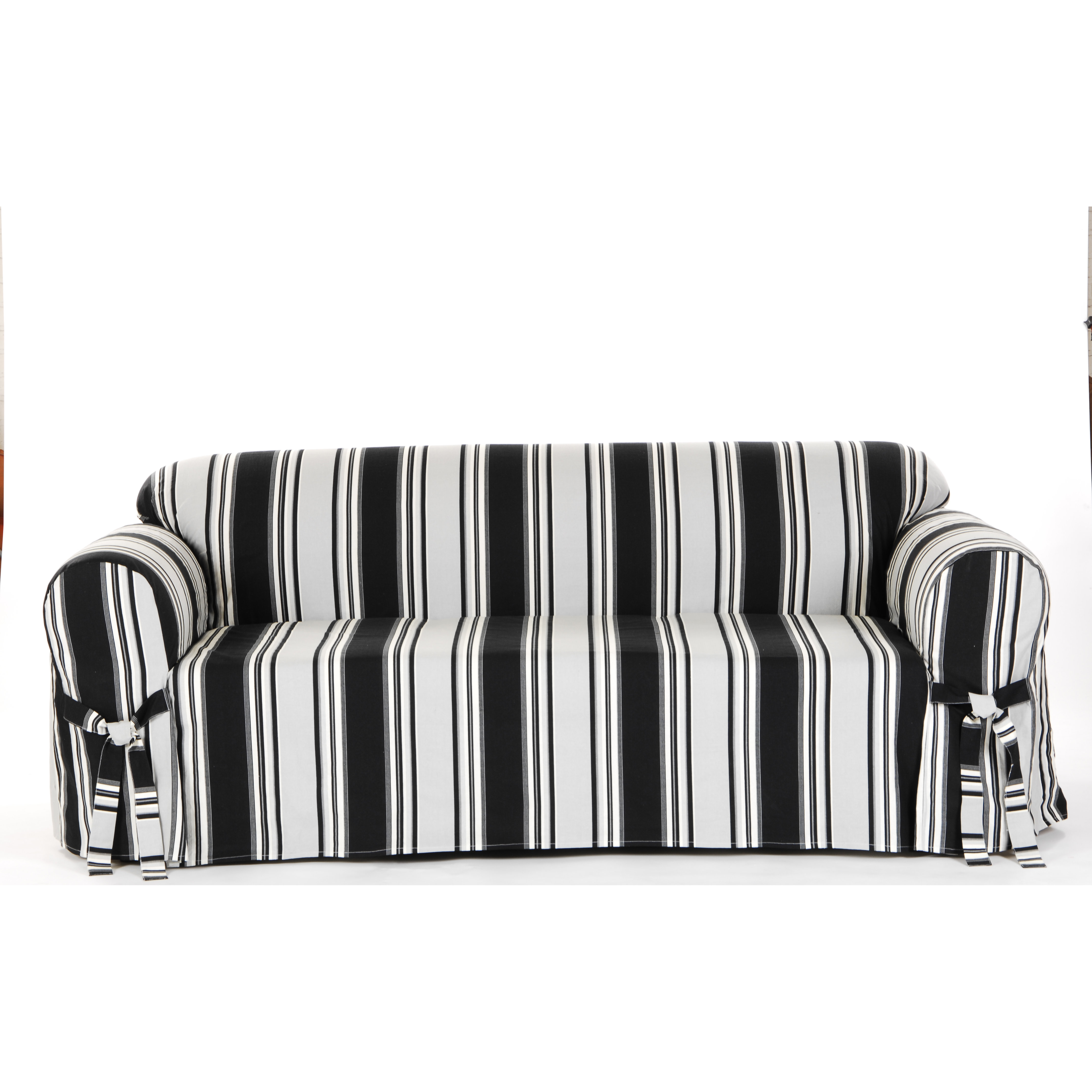 Classic Slipcovers Stripe Duck Sofa Slipcover & Reviews Wayfair