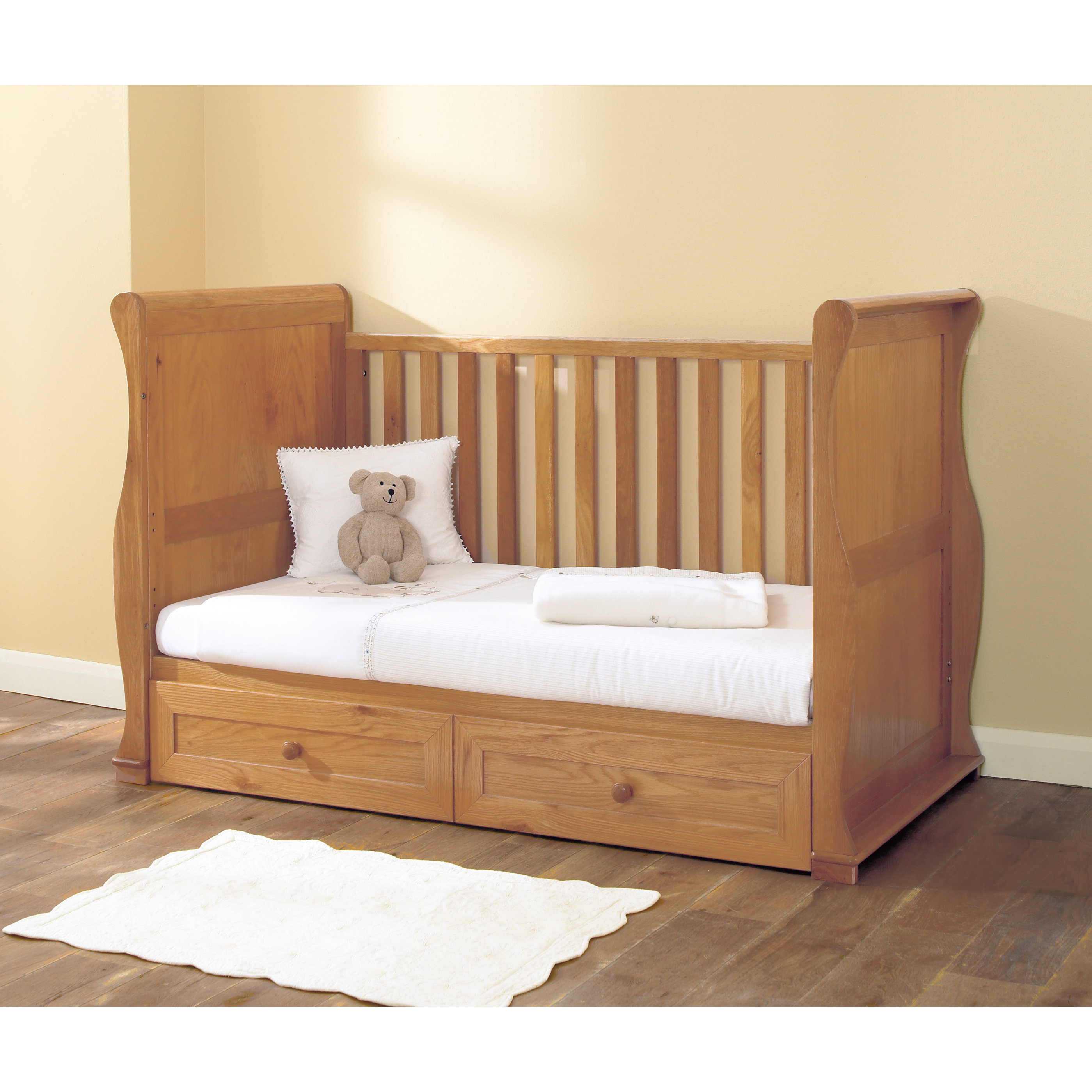 East Coast Sleigh 2in1 Convertible Cot & Reviews Wayfair.co.uk