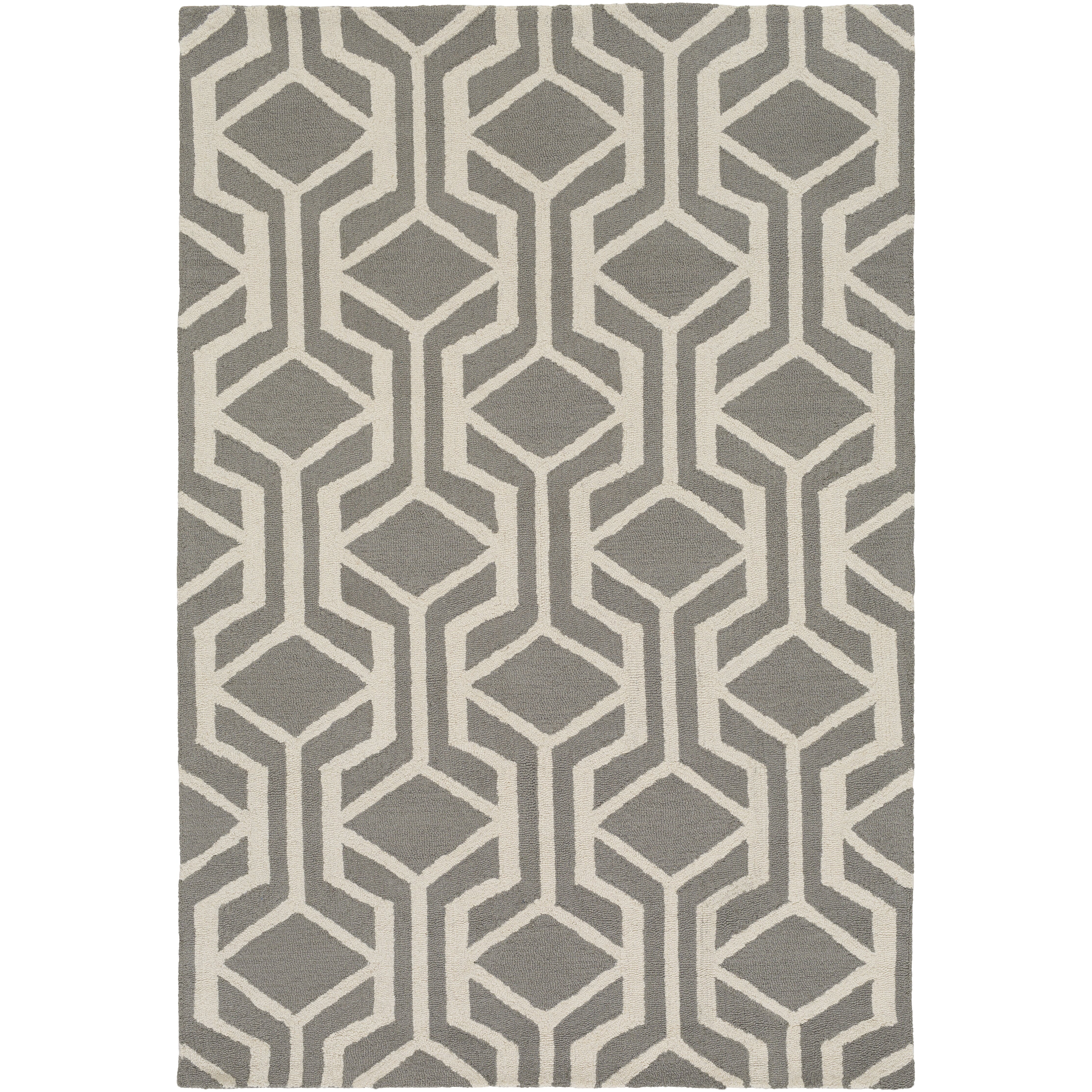 Gray And White Area Rug