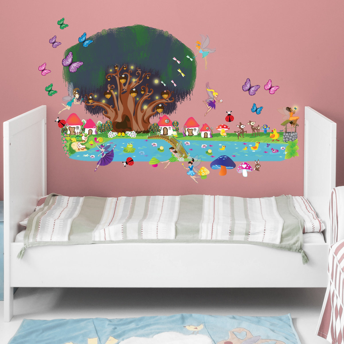Mona Melisa Designs Peel and Play Fairy Garden Wall Decal & Reviews