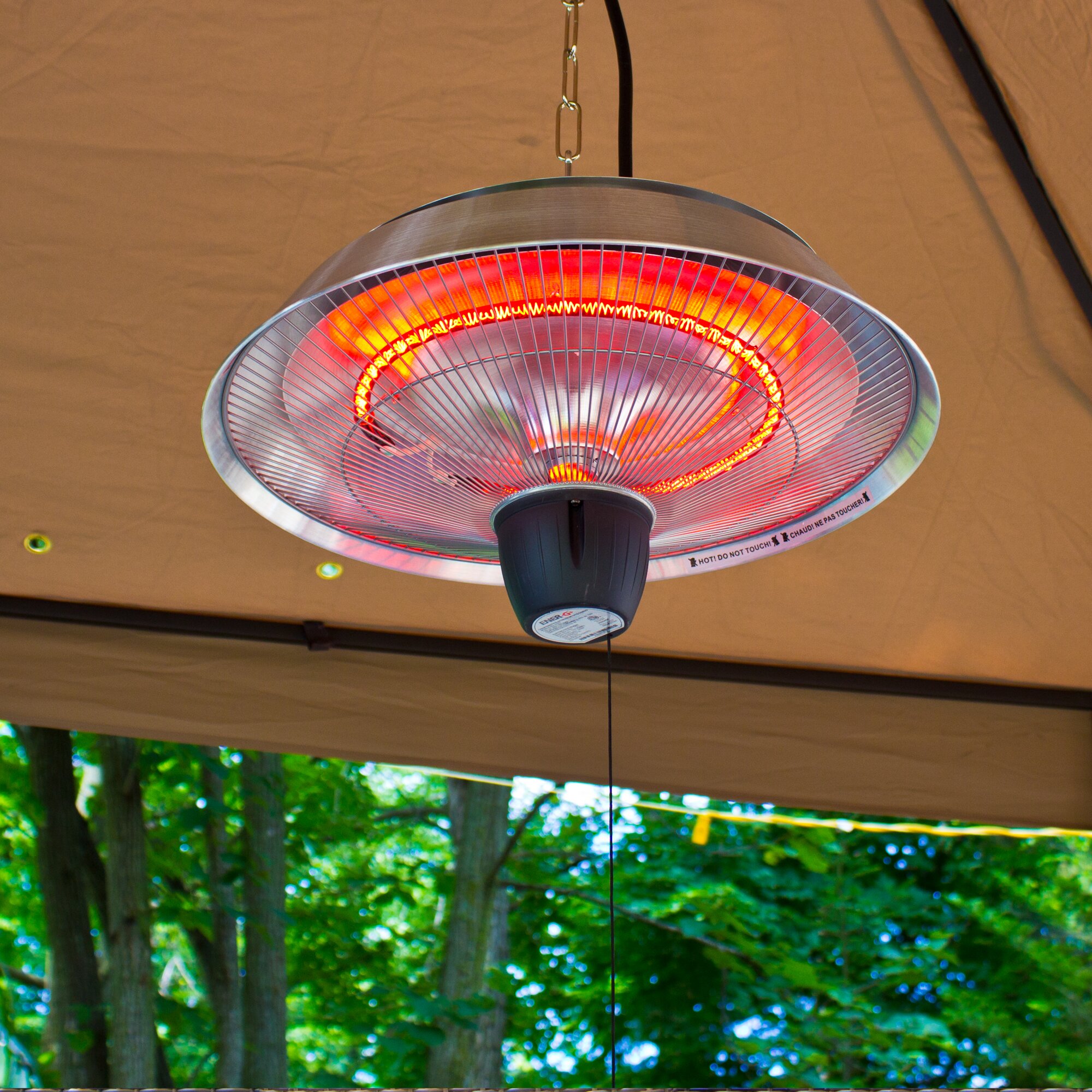 EnerG+ 1500 Watt Electric Hanging Patio Heater & Reviews ...