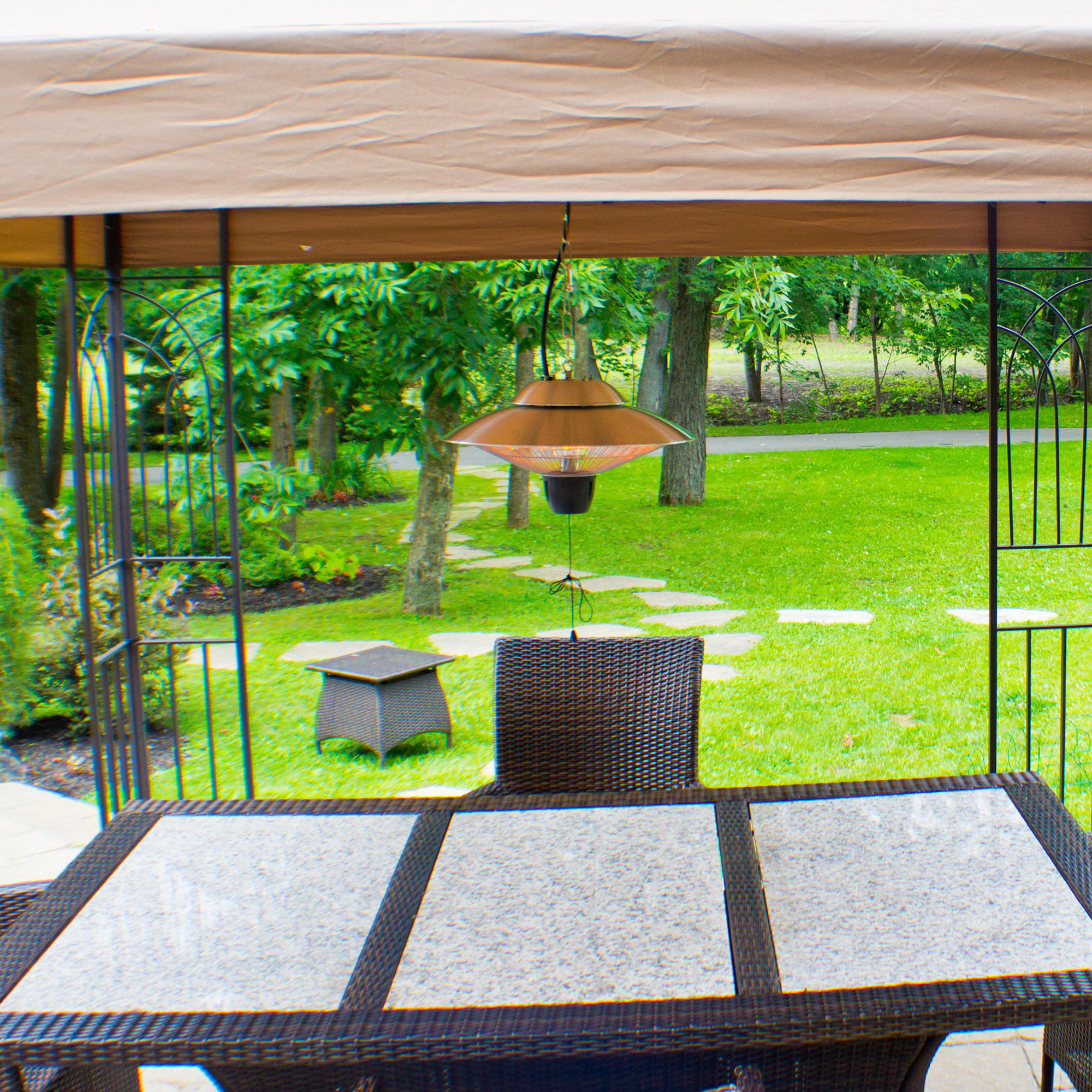 Energ Dual Power 1500 Watt Electric Hanging Patio Heater Energ Dual Power 1500 Watt Electric Hanging Patio Heater